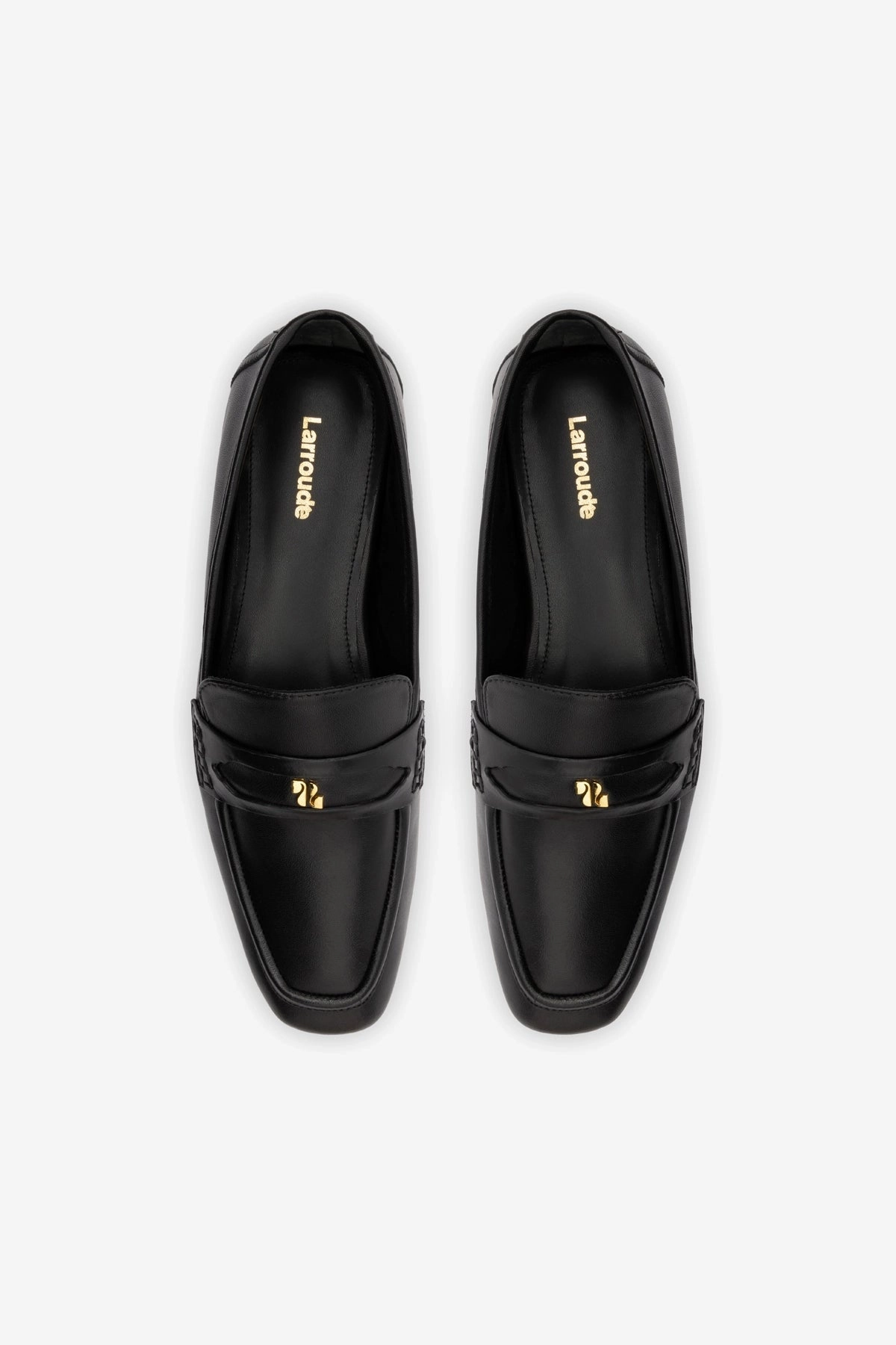 Loafers And Leather Jacket Suki Flat Loafer In Black Leather
