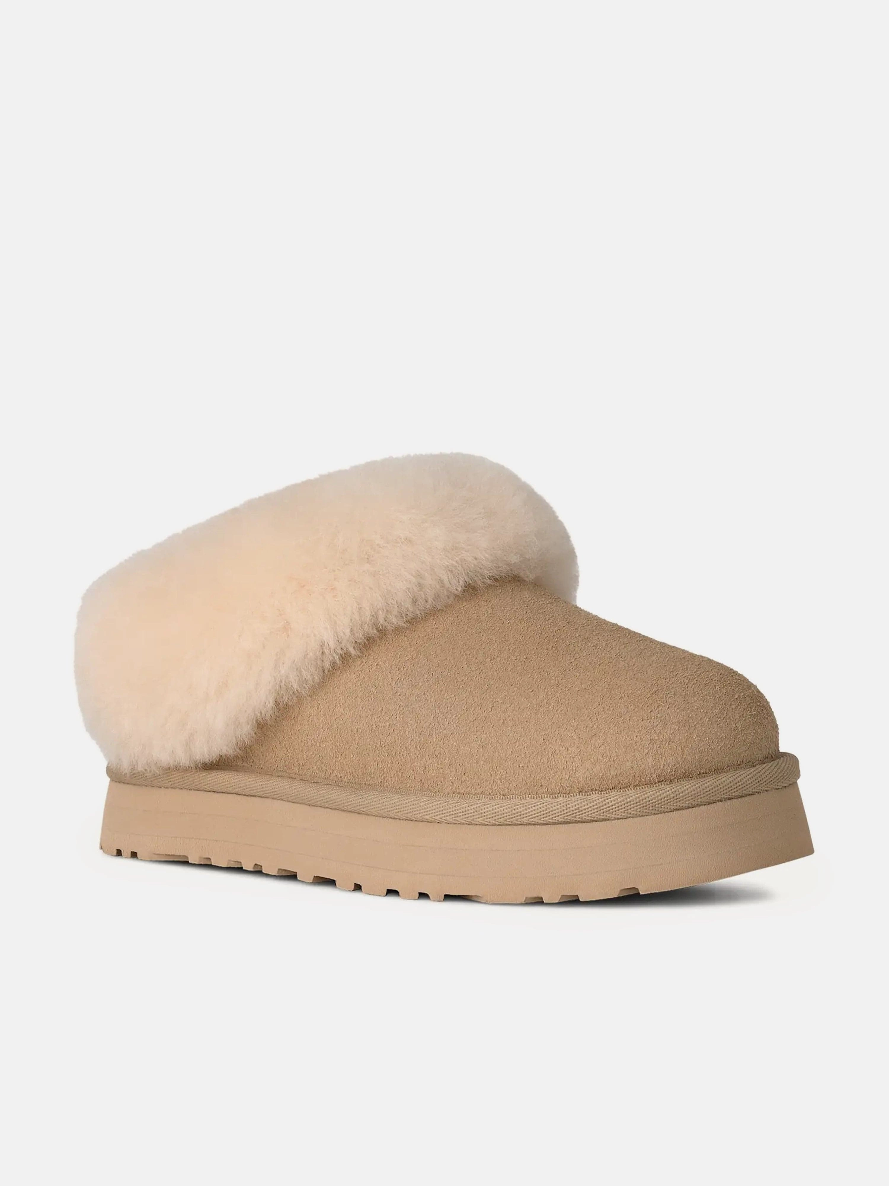 Thermal Slippers UGG Girls Tazzelle Slippers in Beige