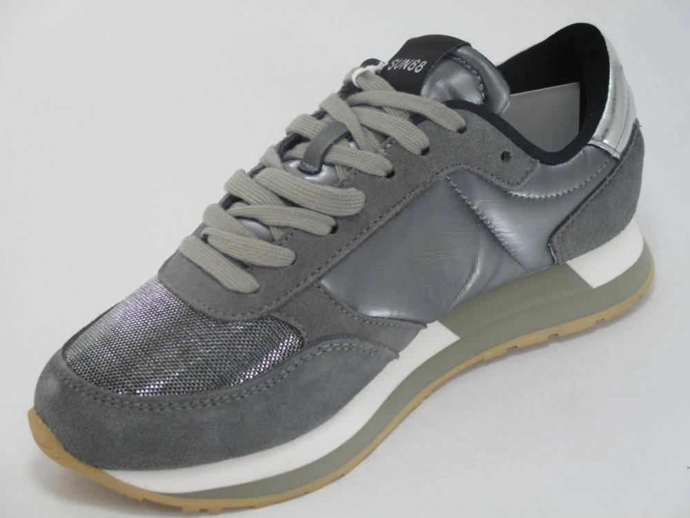 Buffalo Boots Sneakers Sun 68 sneakers da donna Kate Nylon Mesh Z29212 44 argento