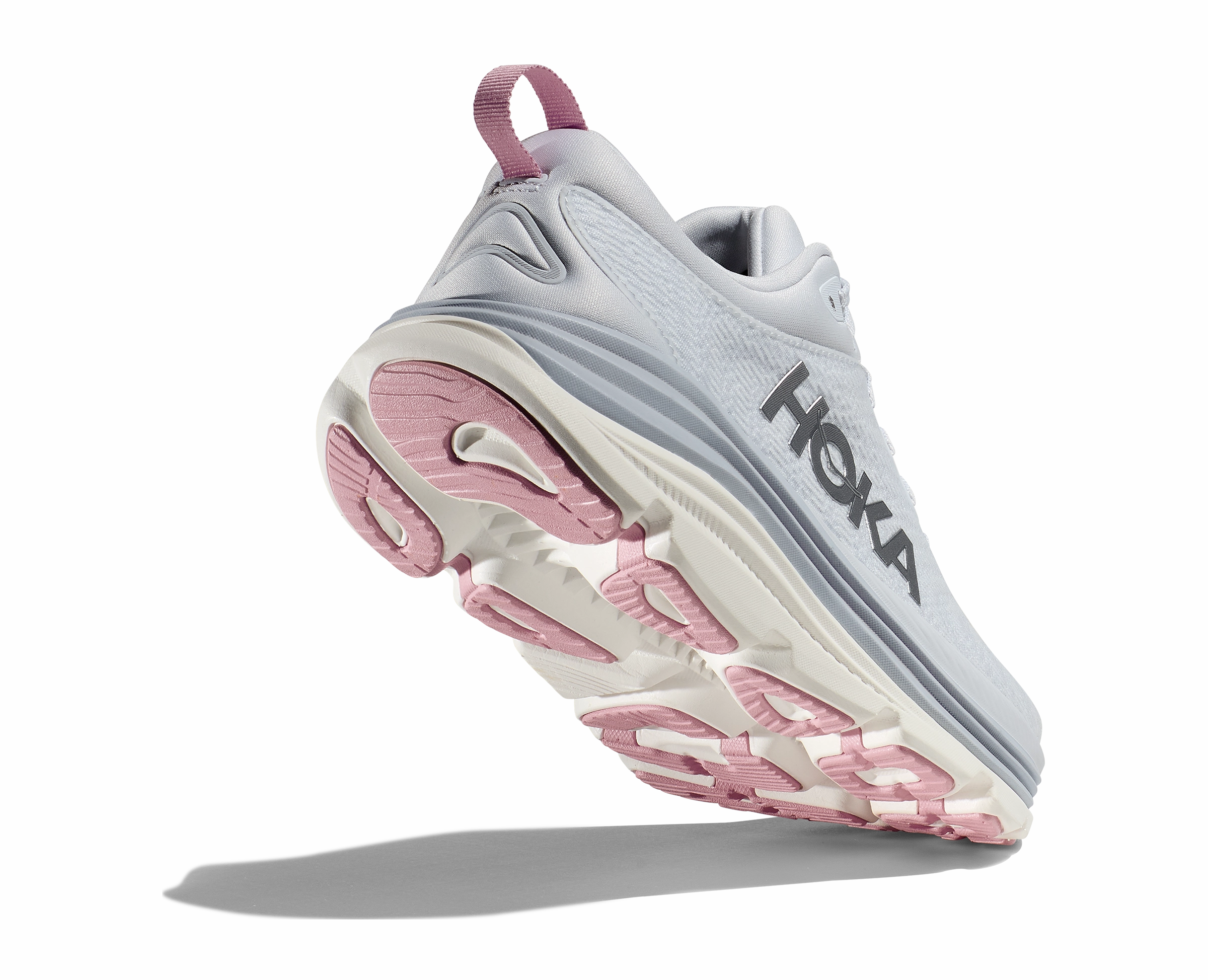 Flat Satin Shoes Women's HOKA Gaviota 5 Running Shoe in Sea Ice / Pink Twilight