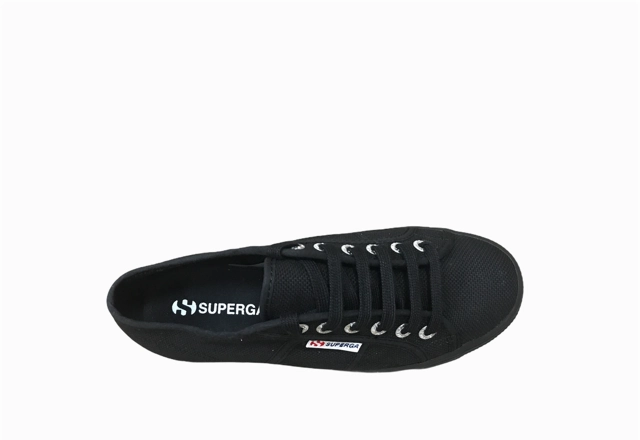 Superga scarpa sneakers da donna con zeppa 2790 S9111LW 996 nero By Sneakers