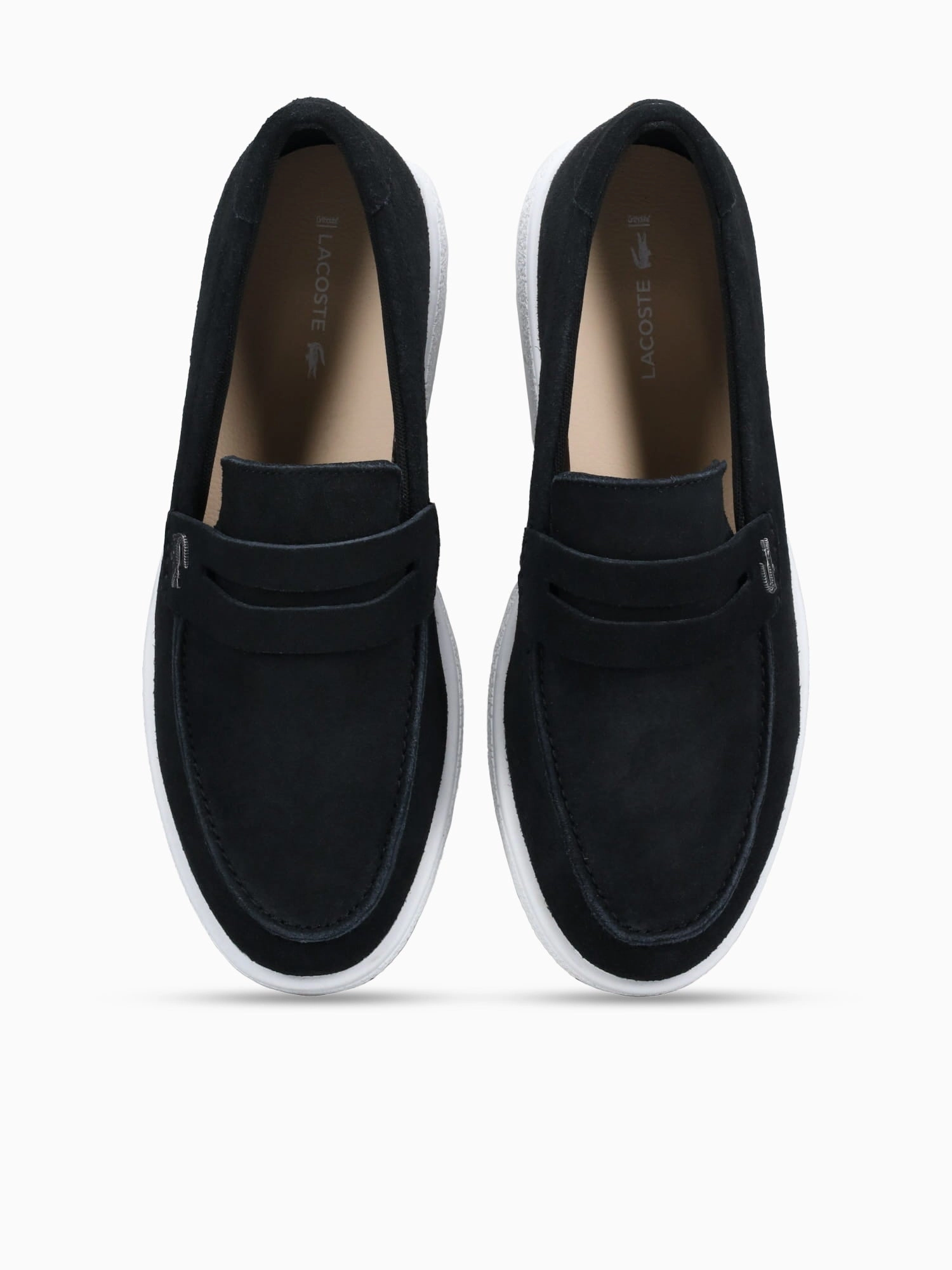 Cochet Blk Wht leather Amal Clooney Flat Shoes