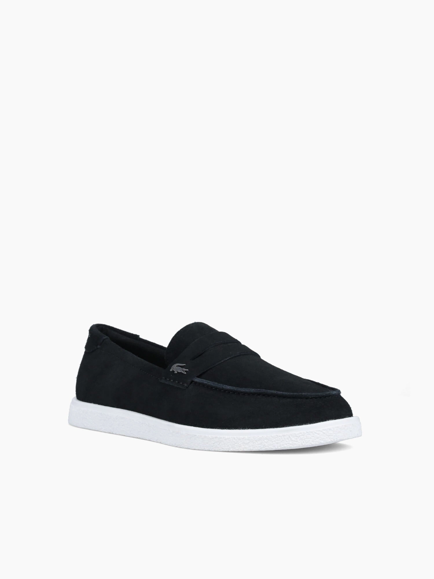 Cochet Blk Wht leather Boa Flat Pedal Shoe