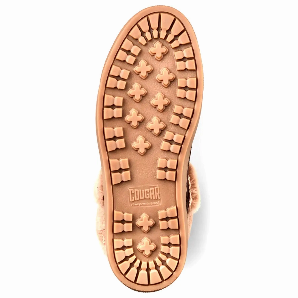 Above Knee Leather Boots Cougar Duffy Cocoa Waterproof Sneaker Boot (Women's)