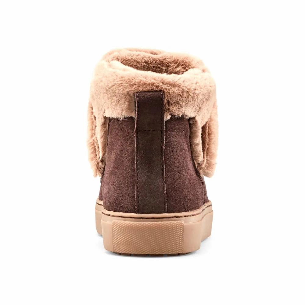 Cougar Duffy Cocoa Waterproof Sneaker Boot (Women's) Leather Ankle Boots Low Heel