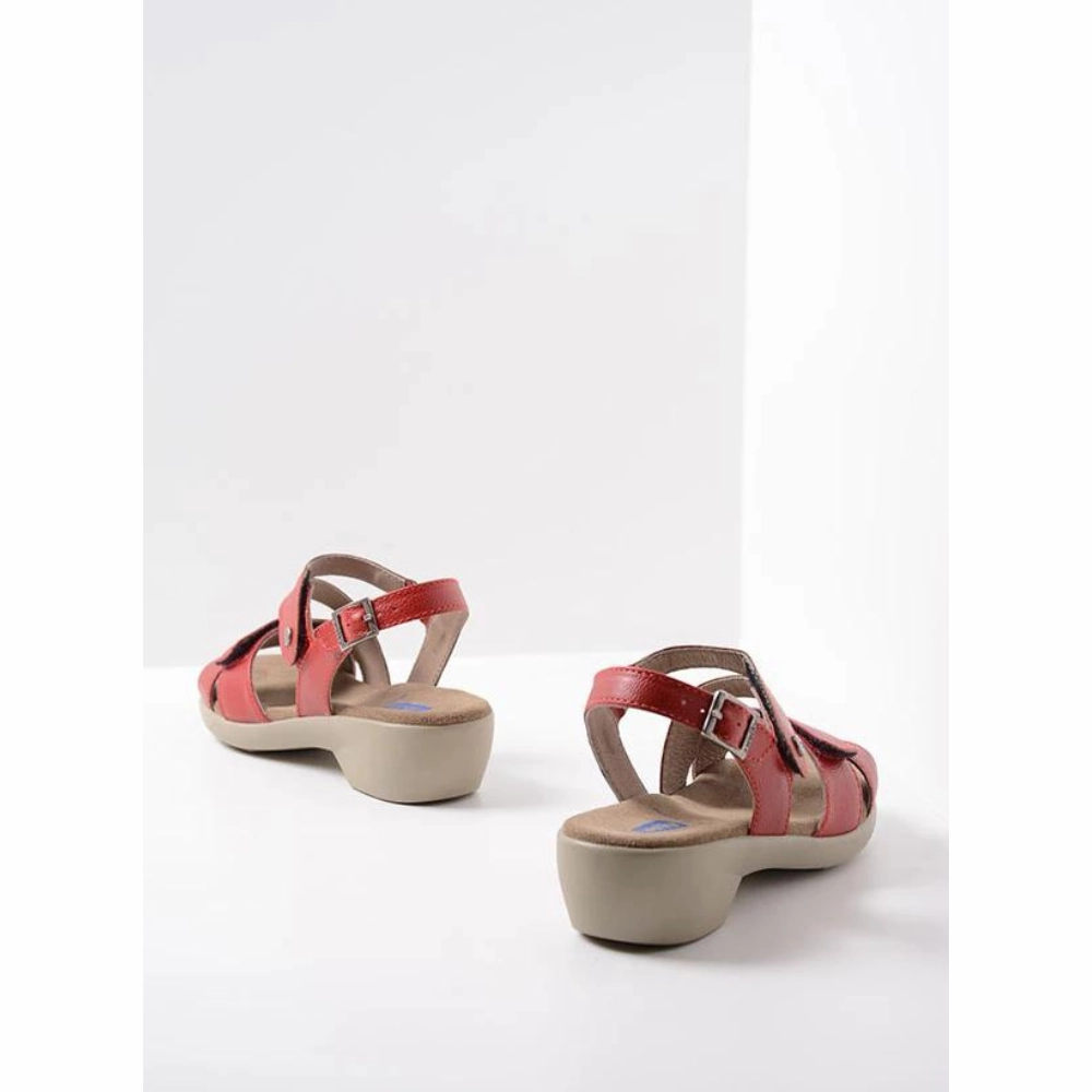Sandals Pattern Wolky Fria Red Leather Sandal (Women's)