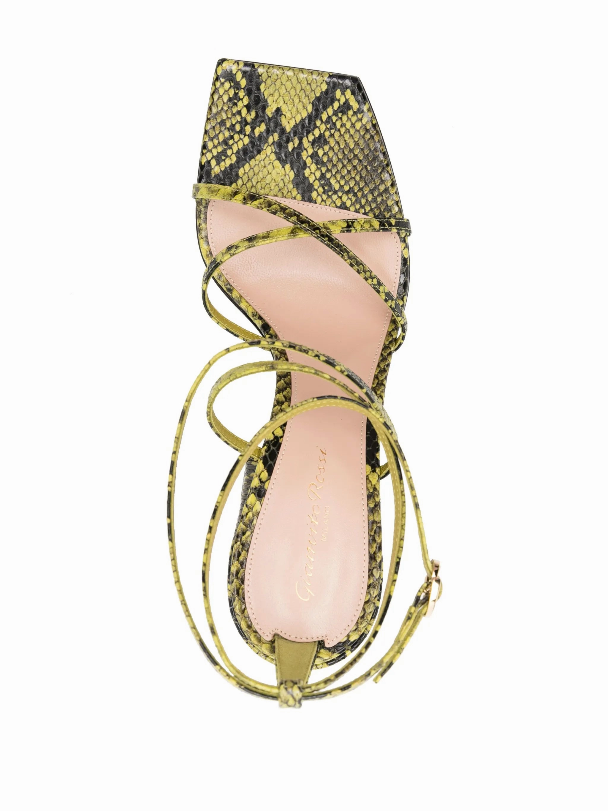 95mm snakeskin-effect strappy sandals Shade Shore Sandals