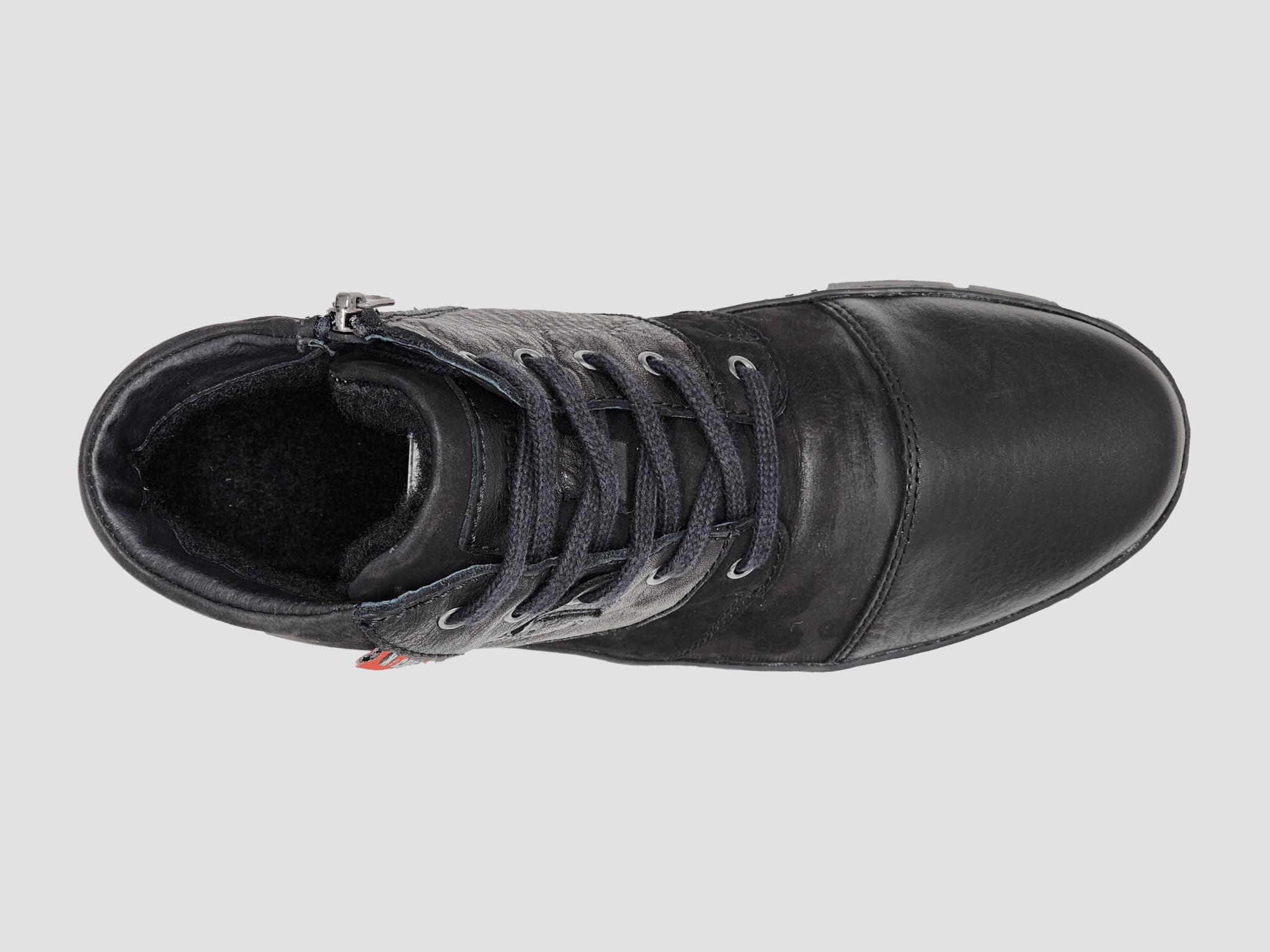 Men's Everyday Wool-Lined Zip-Up Leather Boots - Black Blundstone Boots