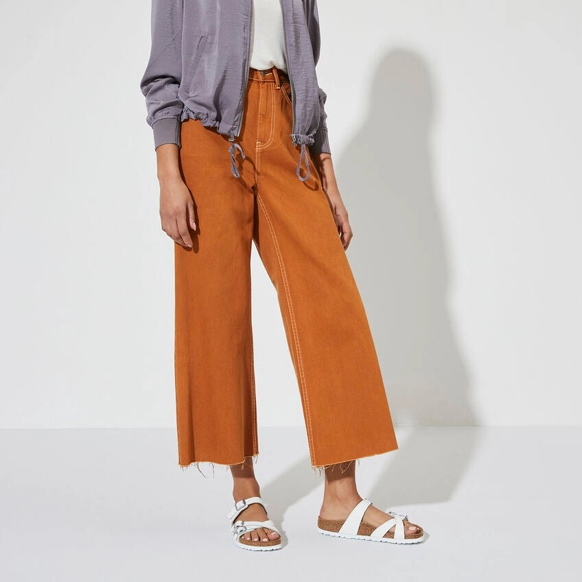 Comfy Walking Sandals Birkenstock Women's Franca - White Leather