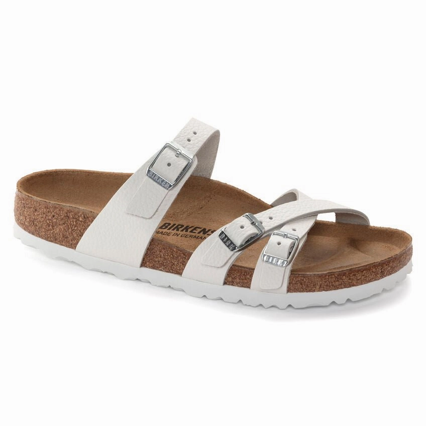 Birkenstock Women's Franca - White Leather Outlet