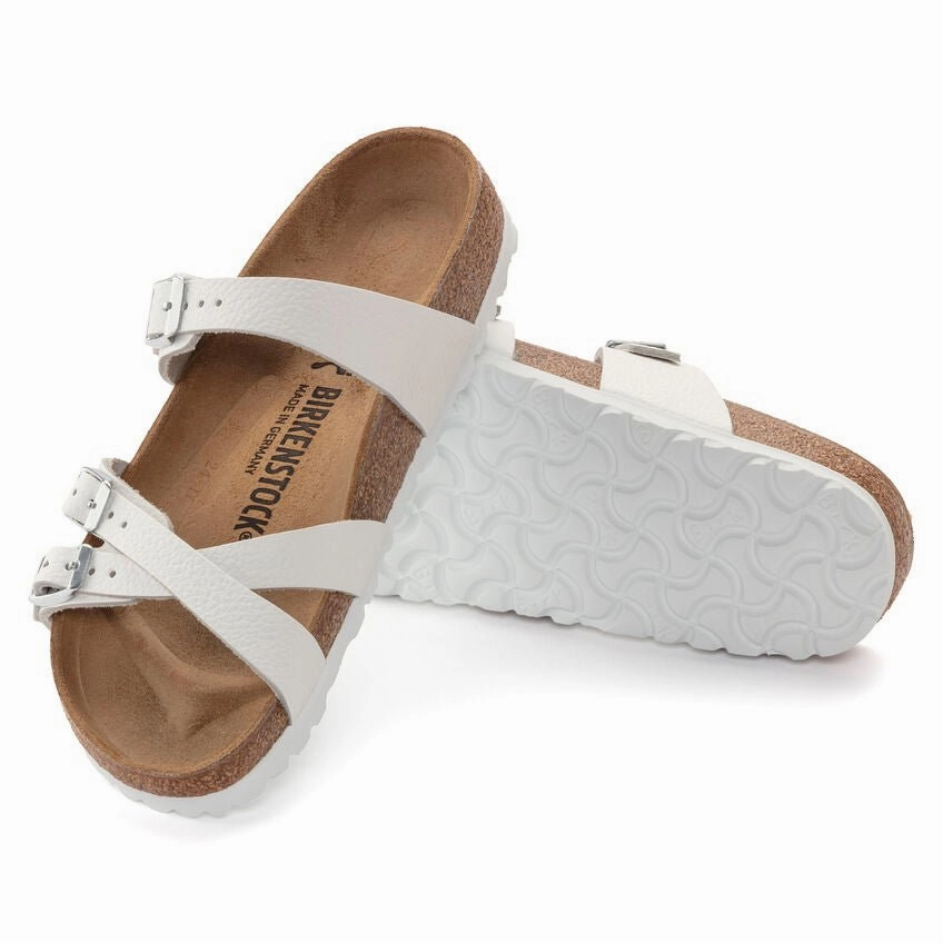 Dress Sandals Flats Birkenstock Women's Franca - White Leather