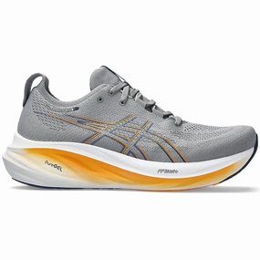 Men's Asics Gel-Nimbus 26, Sheet Rock/Thunder Blue, 8 D Medium Asics Gel Venture Trail Running Shoe
