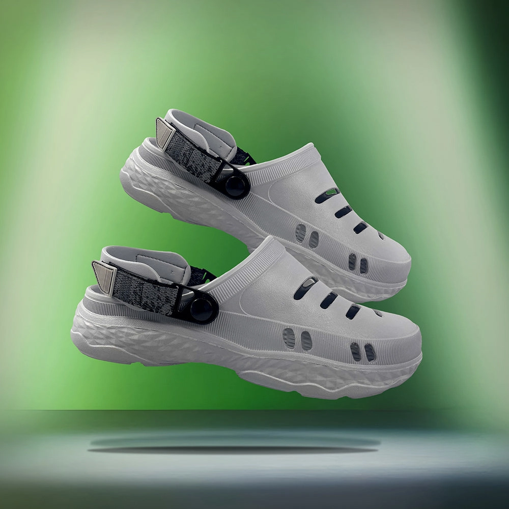 A-HA Casual Light Grey Clogs For Men BEACHRIDE By Liberty Babymoon