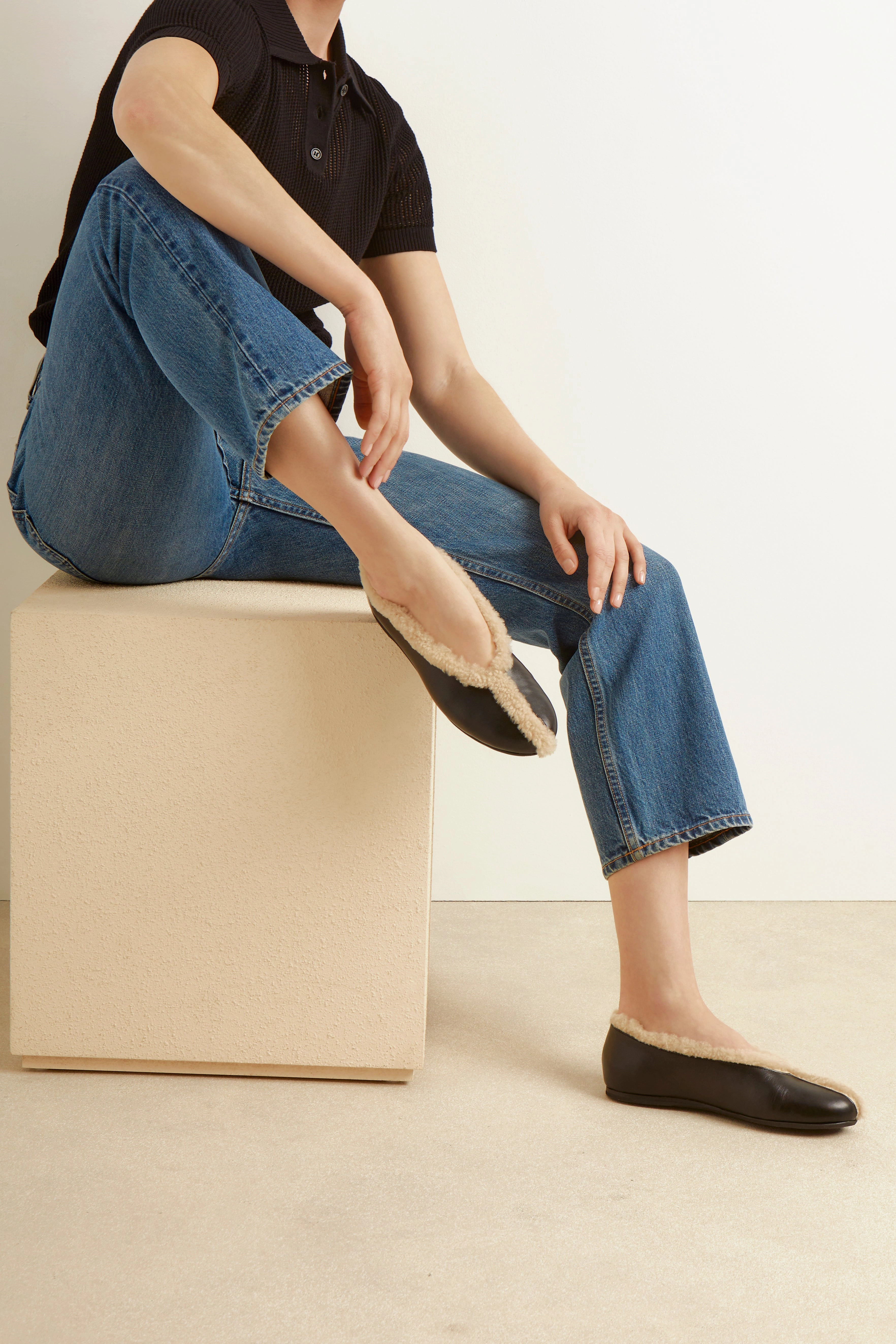 Aeropi Ballet Flat Black Airmax Slides