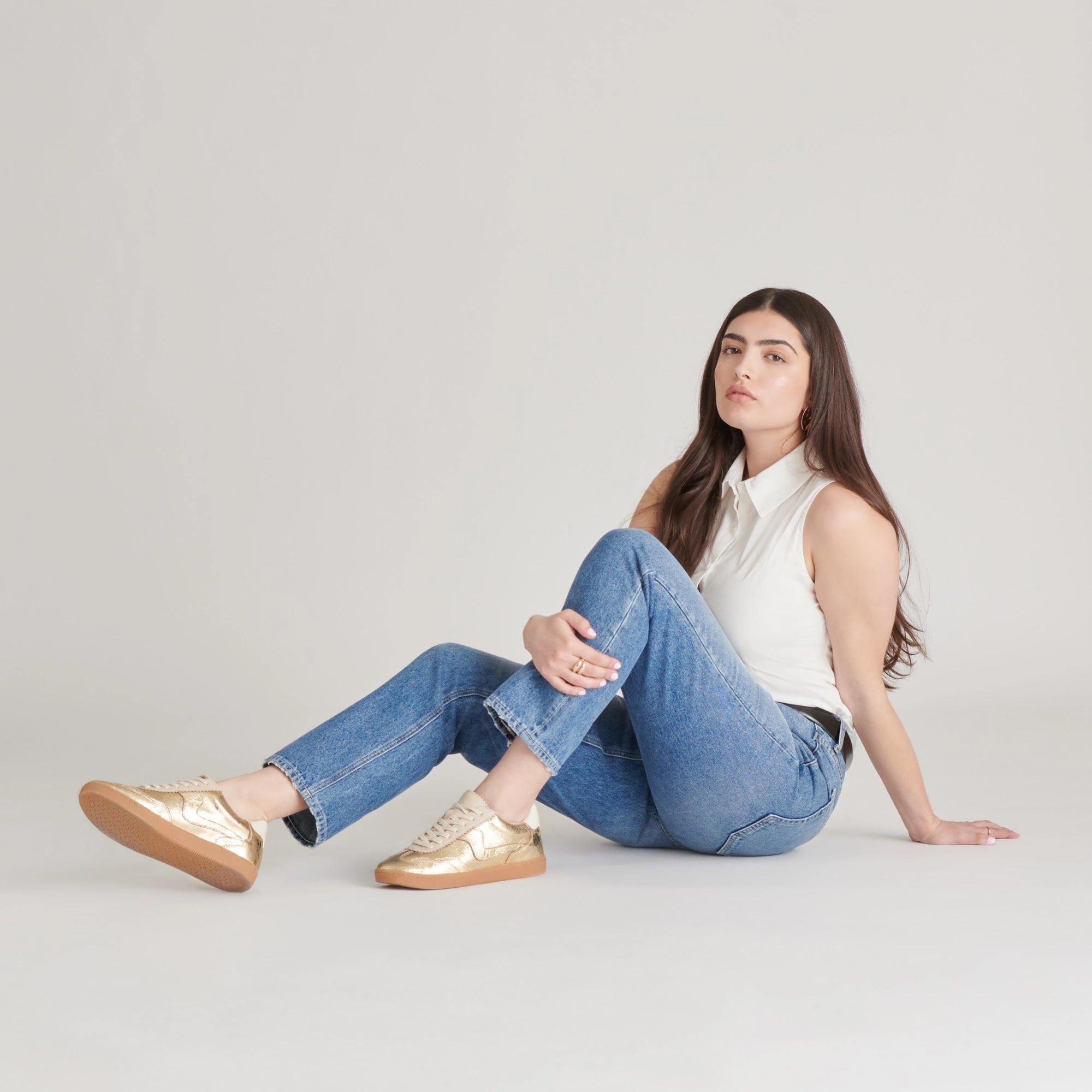 Gola Sneakers NOTICE SNEAKERS GOLD DISTRESSED LEATHER