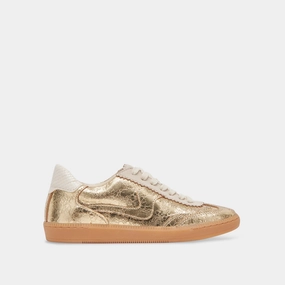 NOTICE SNEAKERS GOLD DISTRESSED LEATHER Sneakers Coach