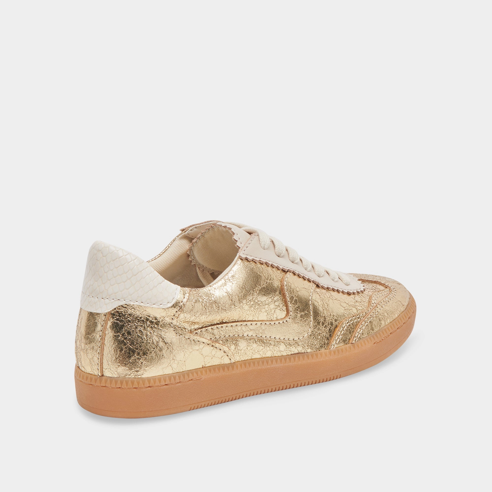 NOTICE SNEAKERS GOLD DISTRESSED LEATHER Beetlejuice Sneakers