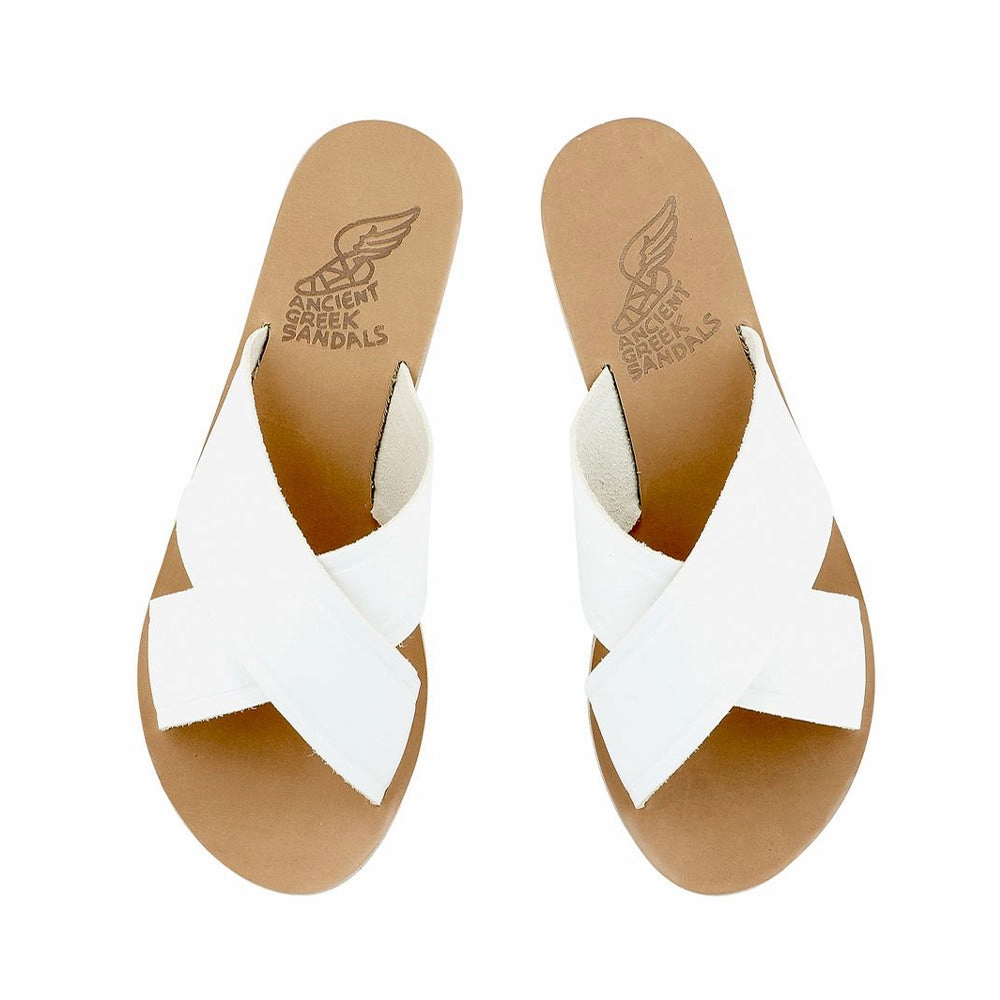 Summer Wedge Sandals Thais White