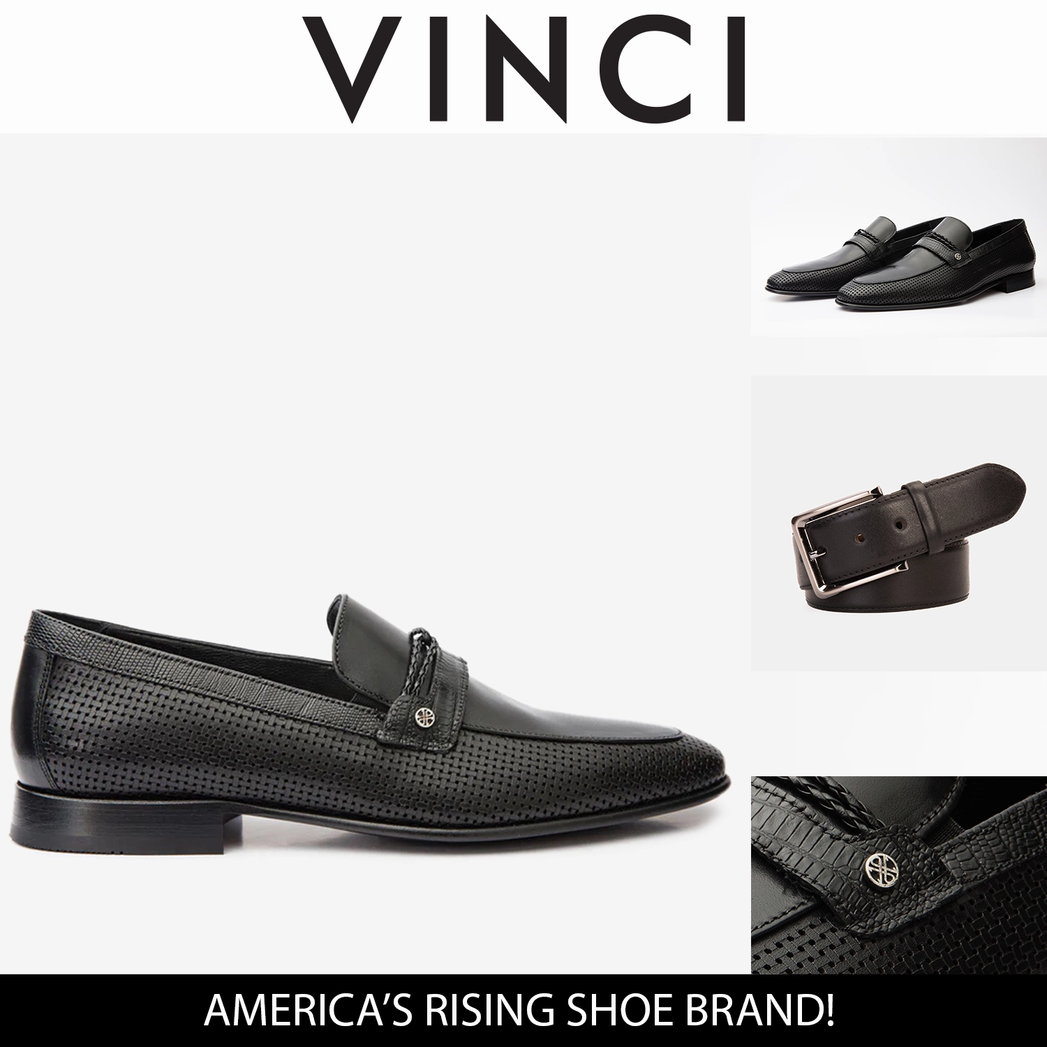 Square Toe Dress Shoes The Acerra Black Leather Loafer Men Shoe Final Sale!