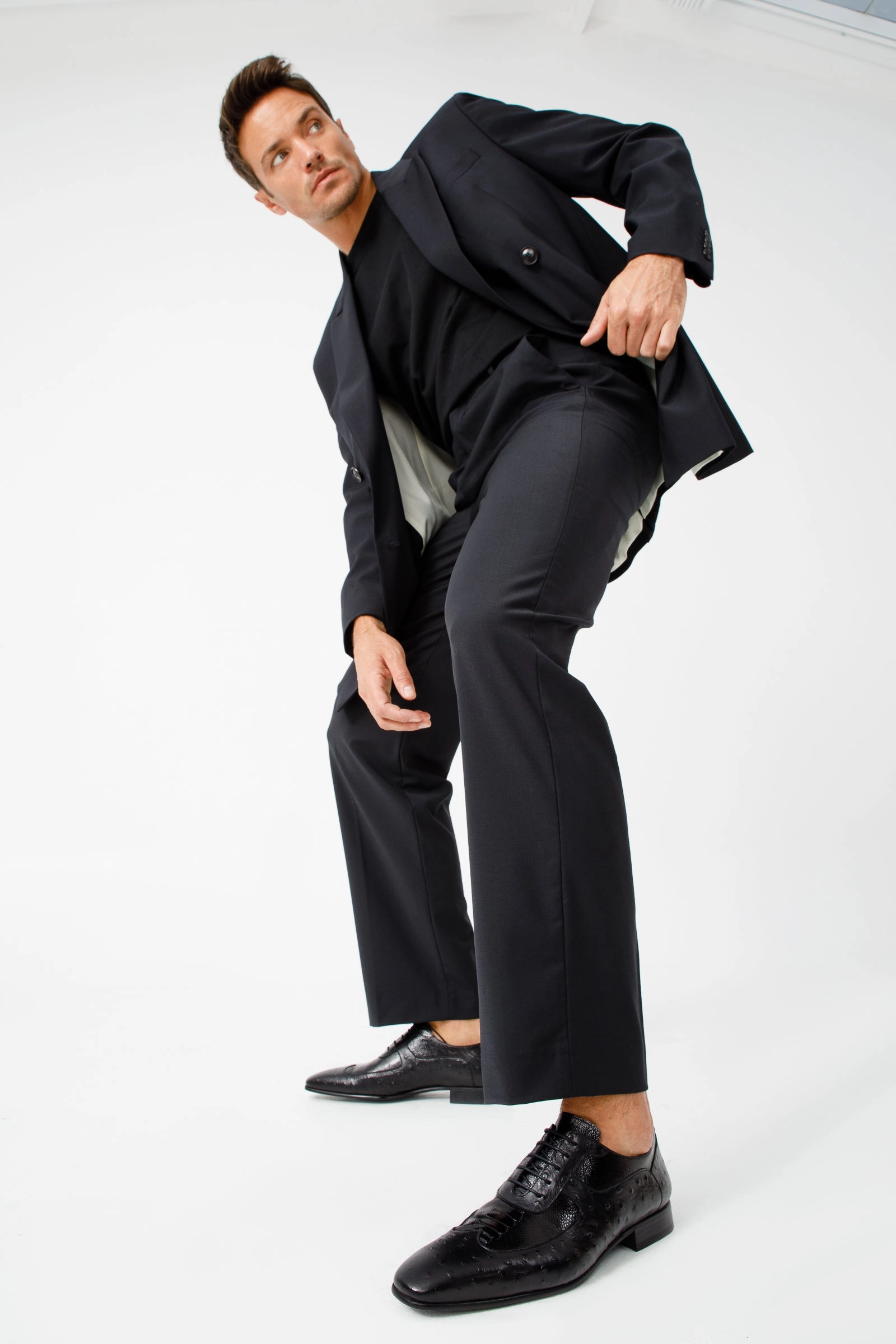 The Alabama Black Wingtip Oxford Men Shoe Dress Shoes Sandals