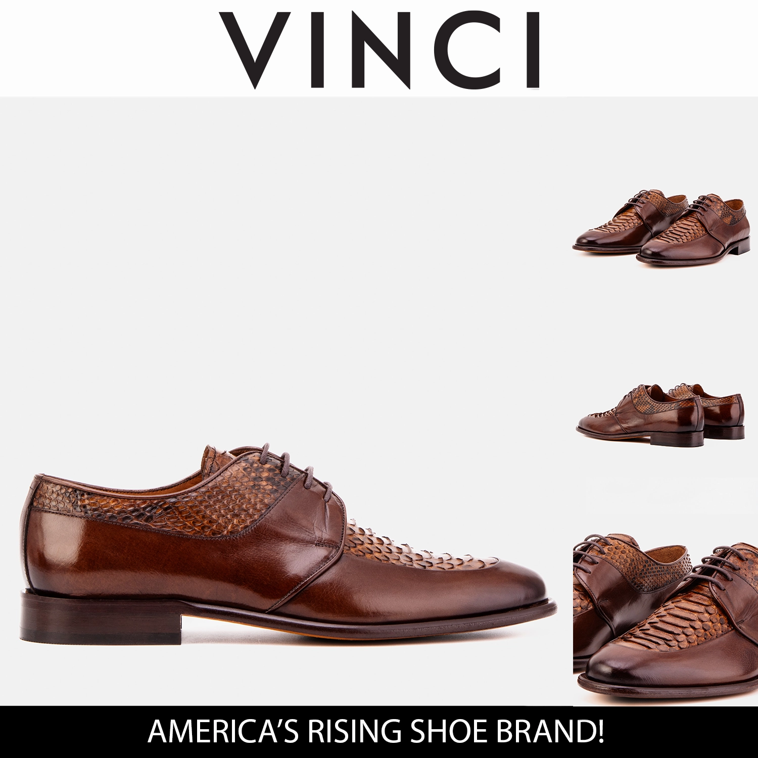 Dress Shoes For Ladies The Arven Tan Python Leather Men Shoe