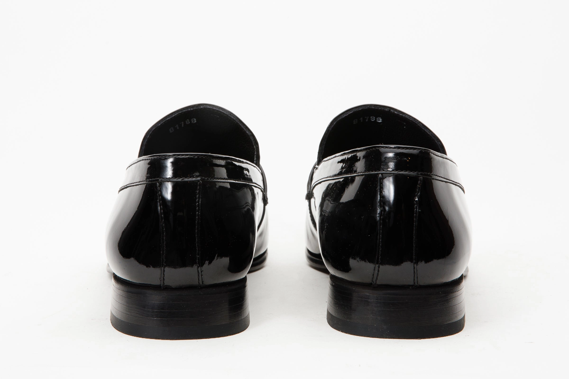 The Dodoma Black Patent  Leather Loafer Men Shoe Low Heels Dress Shoes