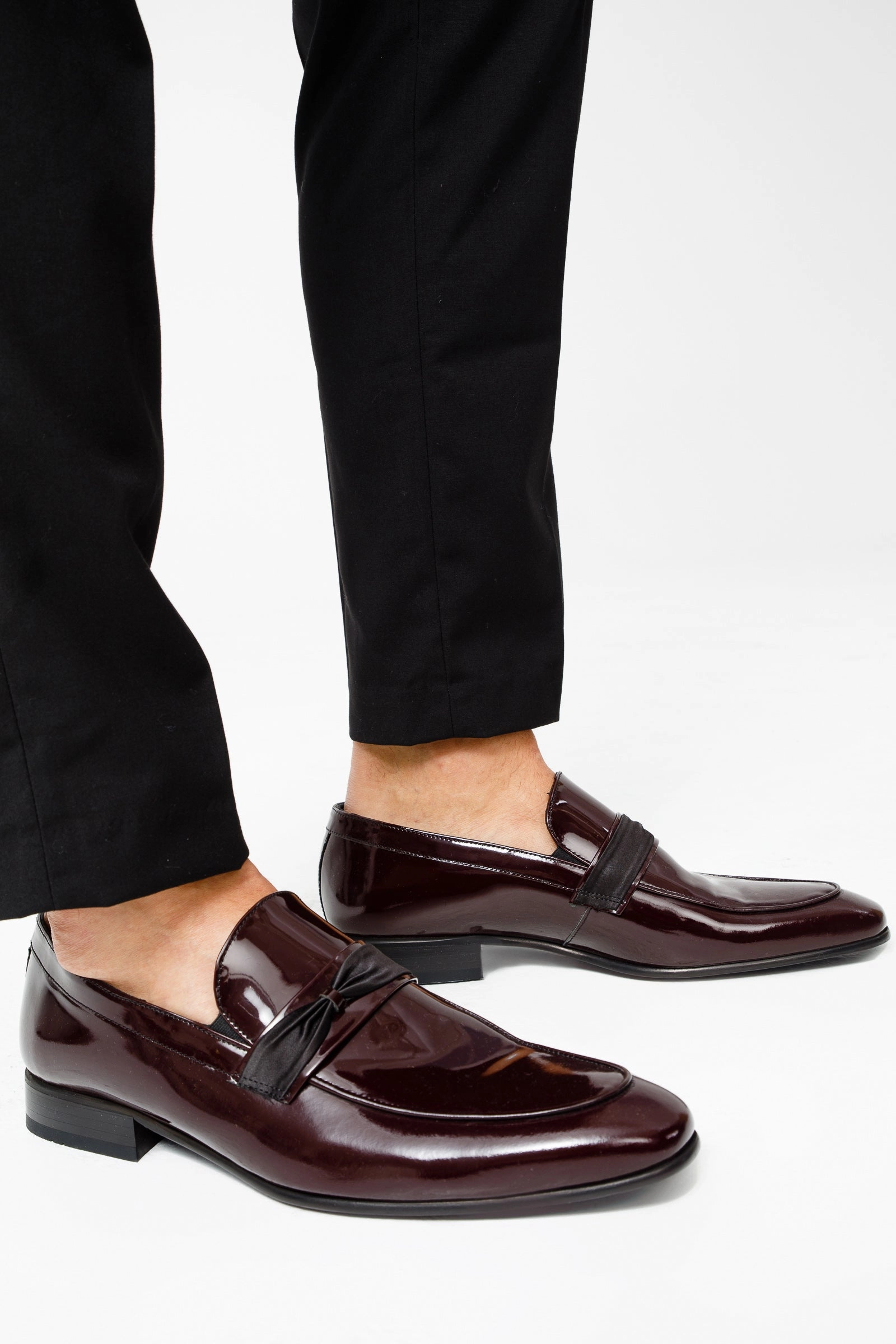 Dress Shoe Near Me The Dodoma Burgundy Patent Leather Loafer Men Shoe