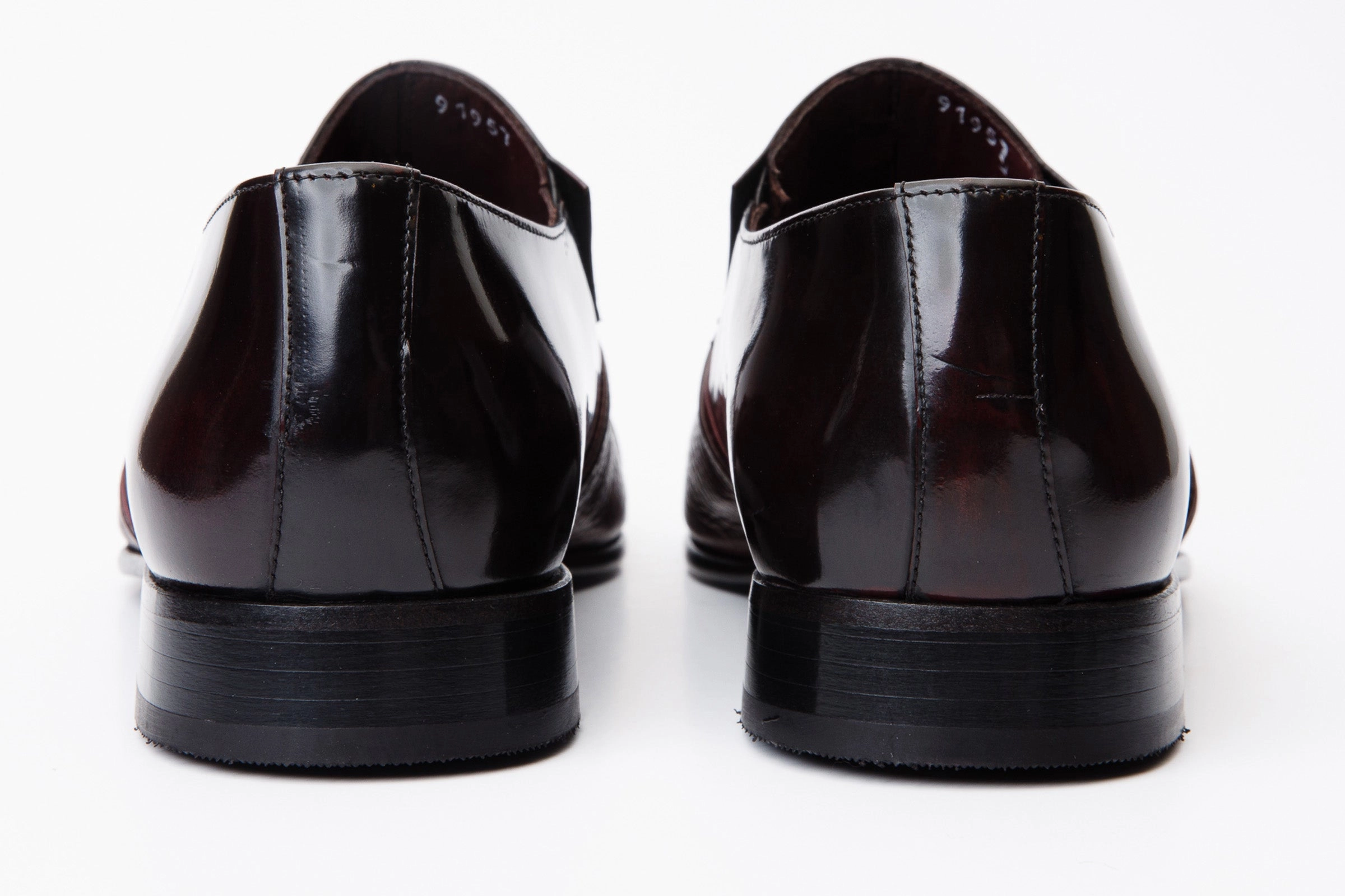 The Everest Burgundy & Burneshed Leather Cap Toe Dress Loafer Men Shoe Shoes For Dirndl Dress