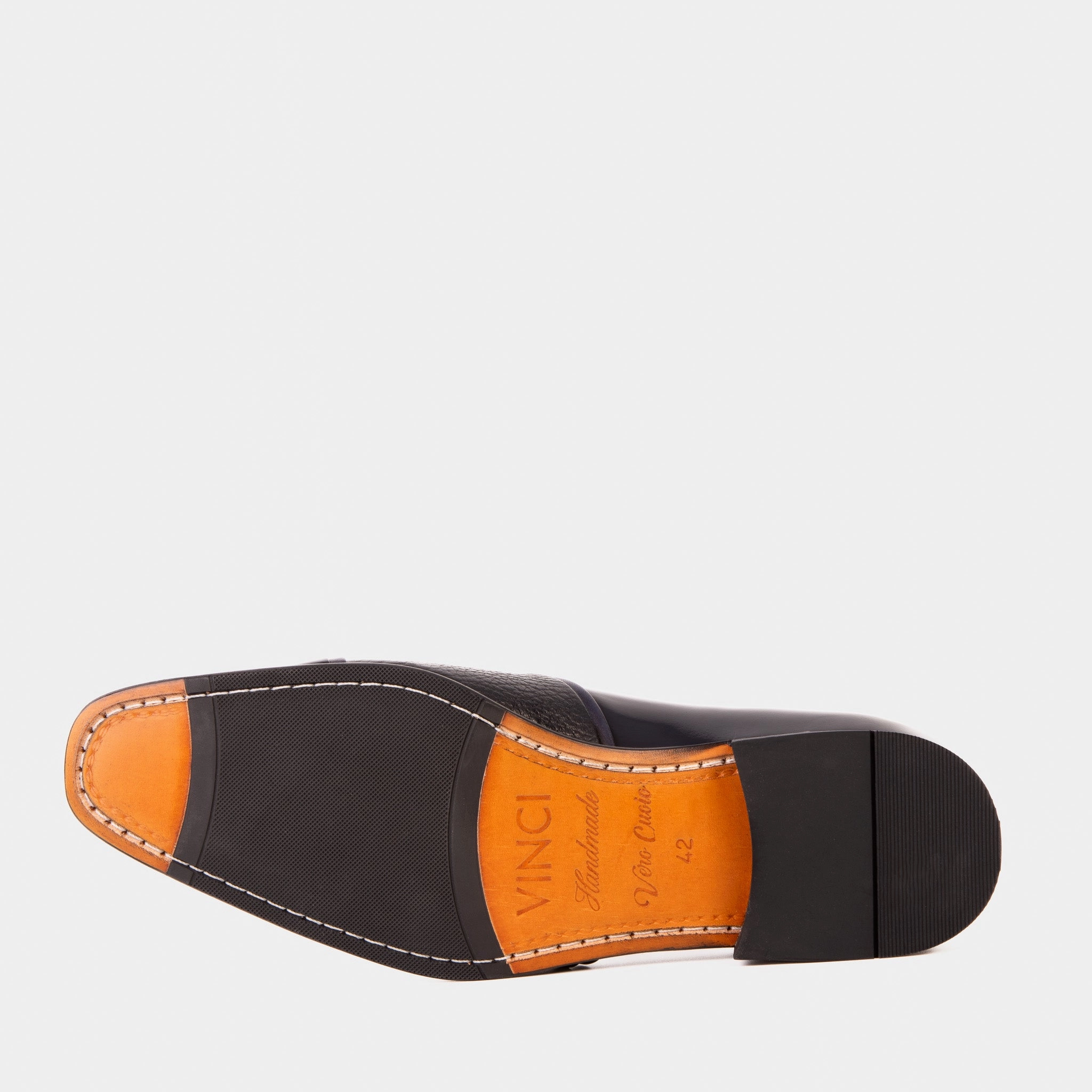 Dress Shoes In Wide Width The Everest Navy Leather Cap Toe Dress Loafer Men Shoe