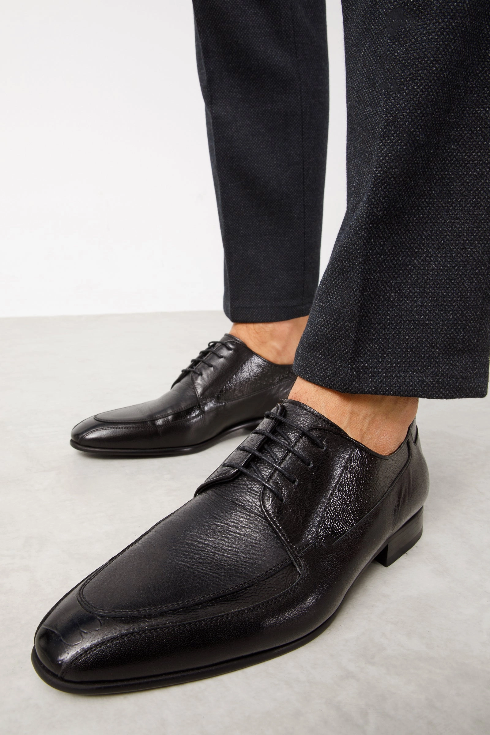 Dress Shoes For With Buckle The Gardi Black Leather Derby Men Shoe