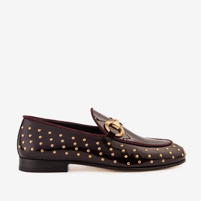 Slip Proof Dress Shoes The Jupiter  Shoe Burgundy Spike Leather  Bit Dress Loafer Limited Edition Men Shoe