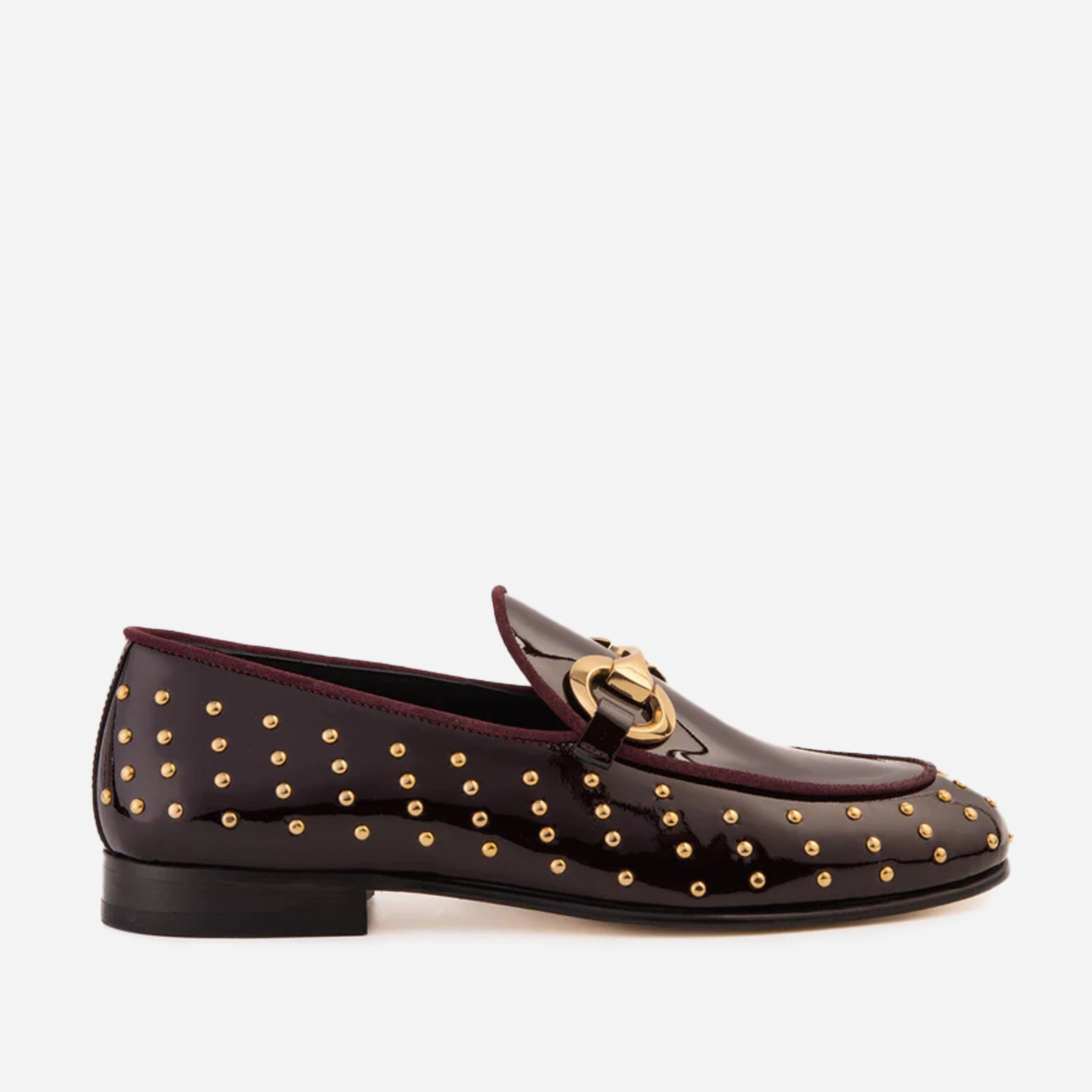 The Jupiter  Shoe Burgundy Spike Leather  Bit Dress Loafer Limited Edition Men Shoe Shoe Edge Dressing