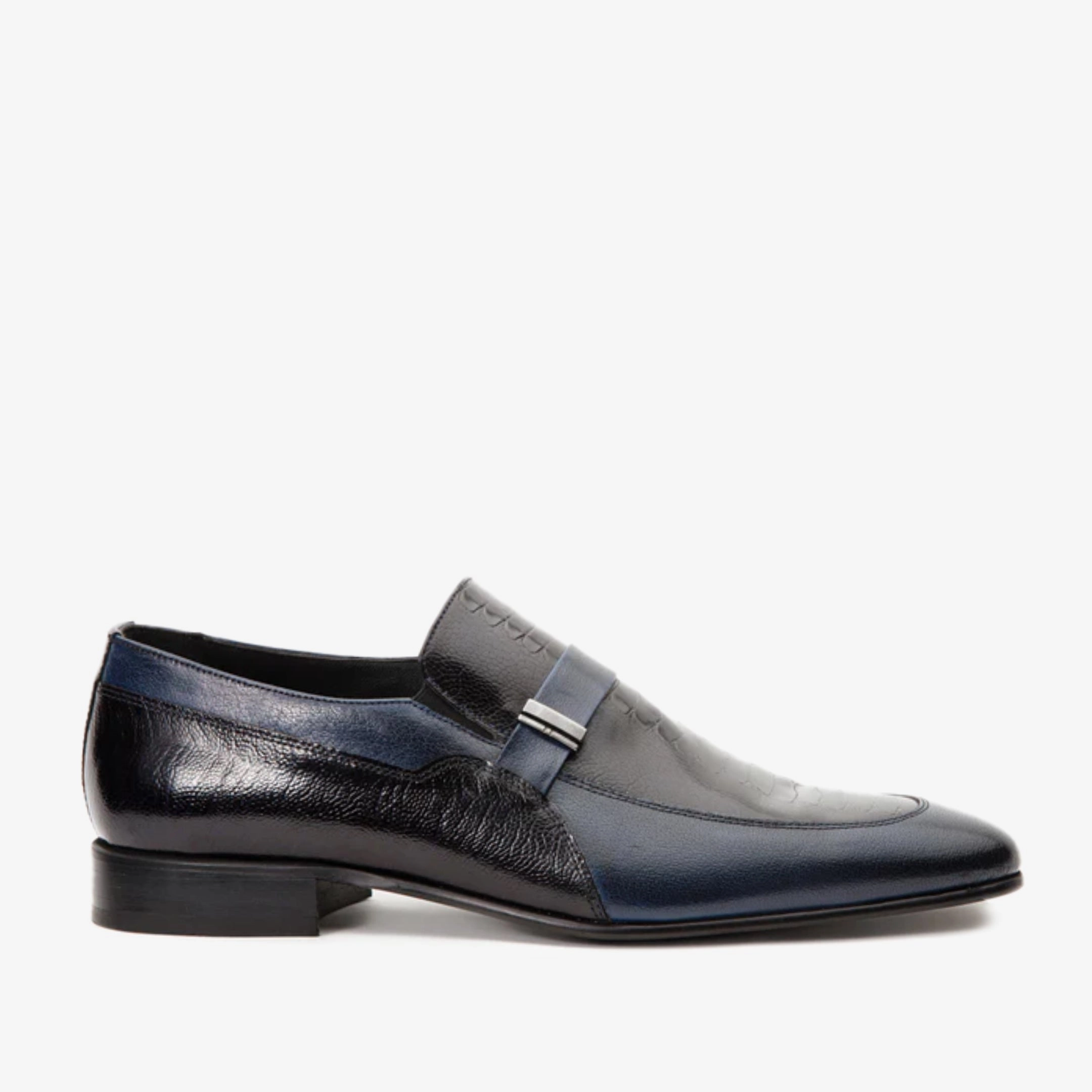 Maison Margiela Dress Shoes The Kazablanka Navy Leather Bit Loafer Men  Shoe