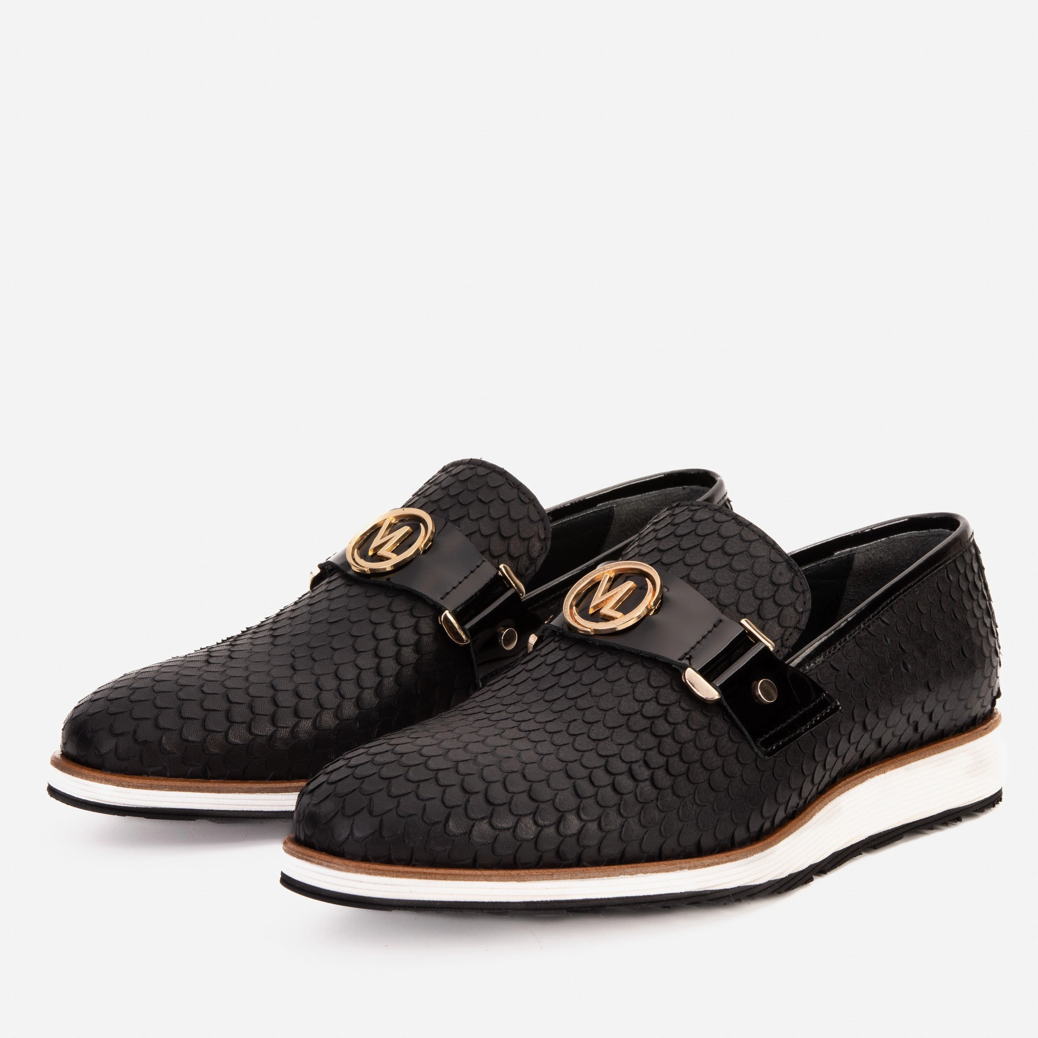 Vintage Smooth Leather Dress Shoes The Legacy Black Leather Men Casual Loafer Shoe