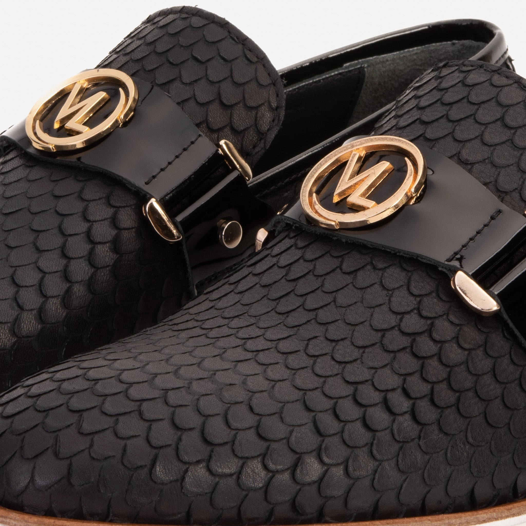 The Legacy Black Leather Men Casual Loafer Shoe Wedge Shoes With Dresses