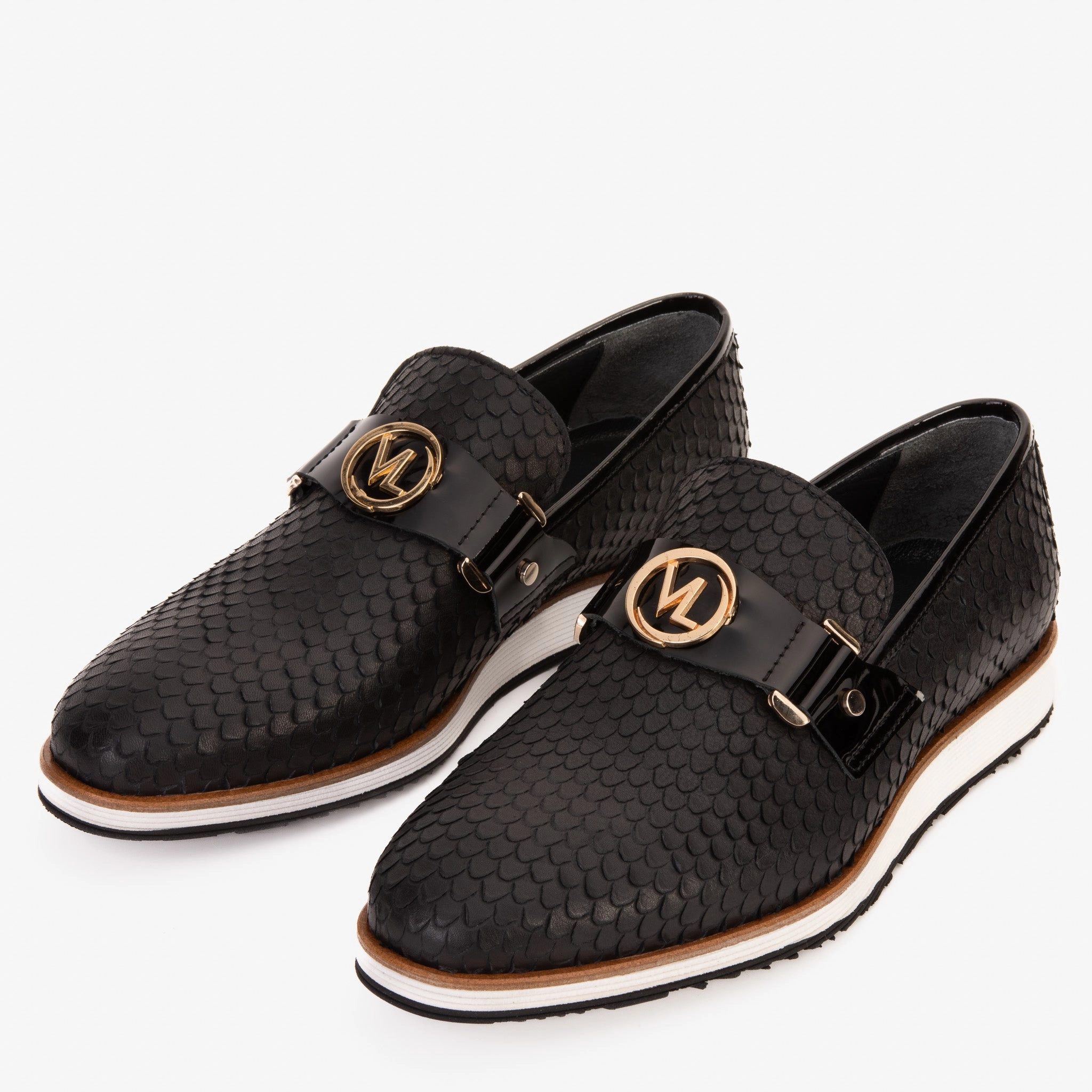 The Legacy Black Leather Men Casual Loafer Shoe 70's Dress Shoes