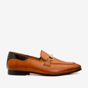 Black Dress And Shoes The Maratea Brown Leather shoe Bit Loafer Men Shoe