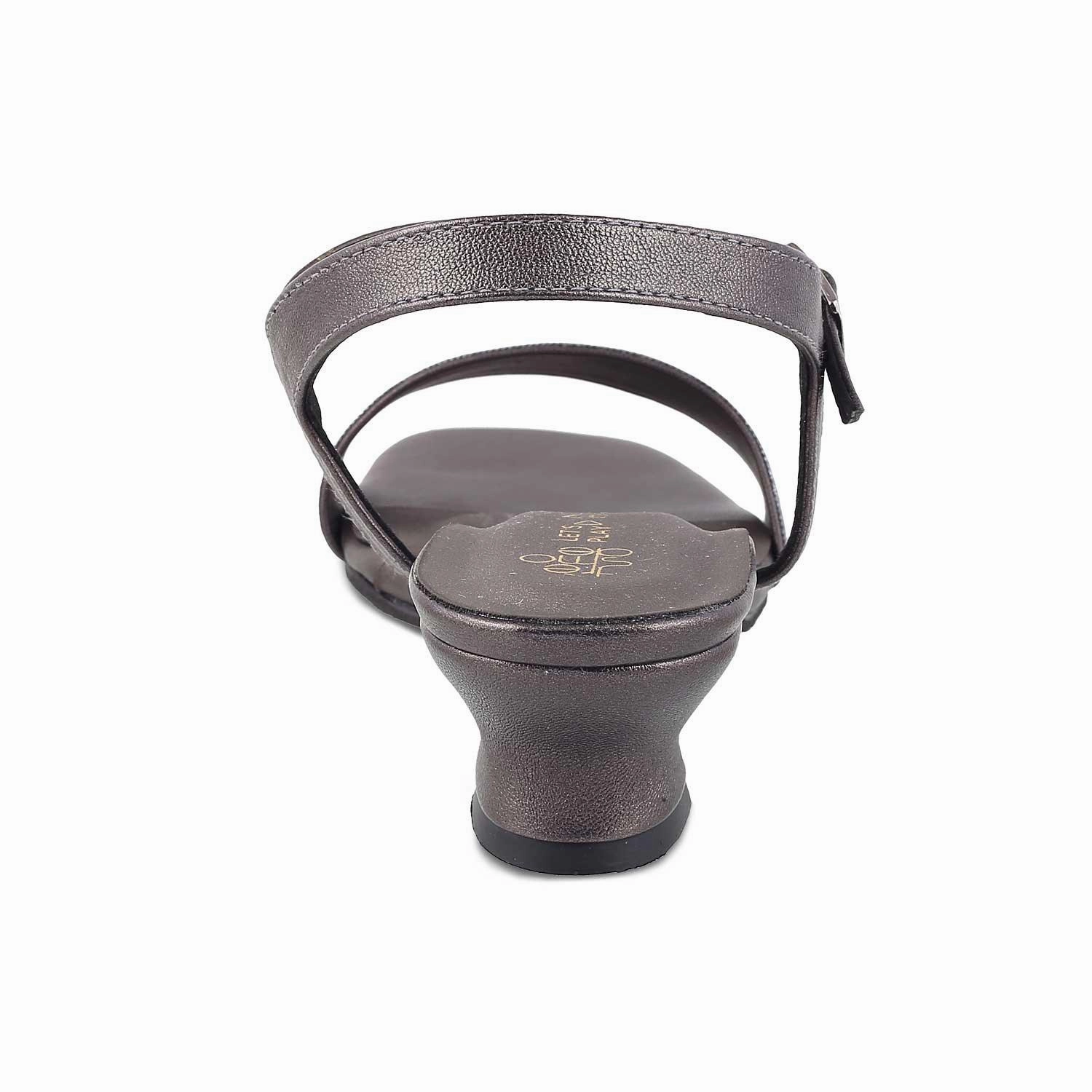 The Monty Pewter Women's Dress Block Heel Sandals Tresmode Sandals St John