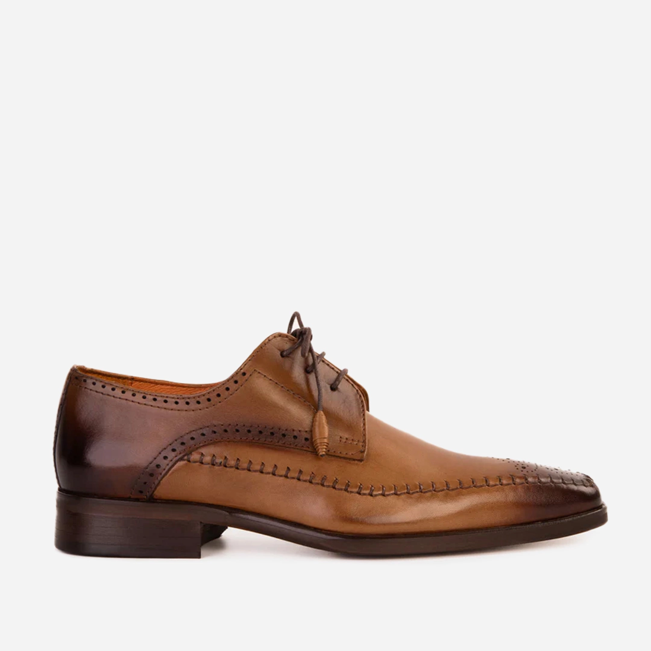 Vaneli Dress Shoes The Moon Tan Leather Derby Men Shoe