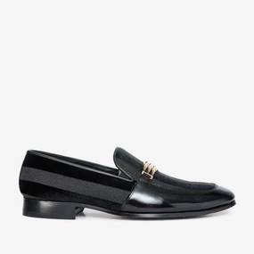 J Murphy Dress Shoes The Pontalto Leather Men Shoe Black Bit Loafer