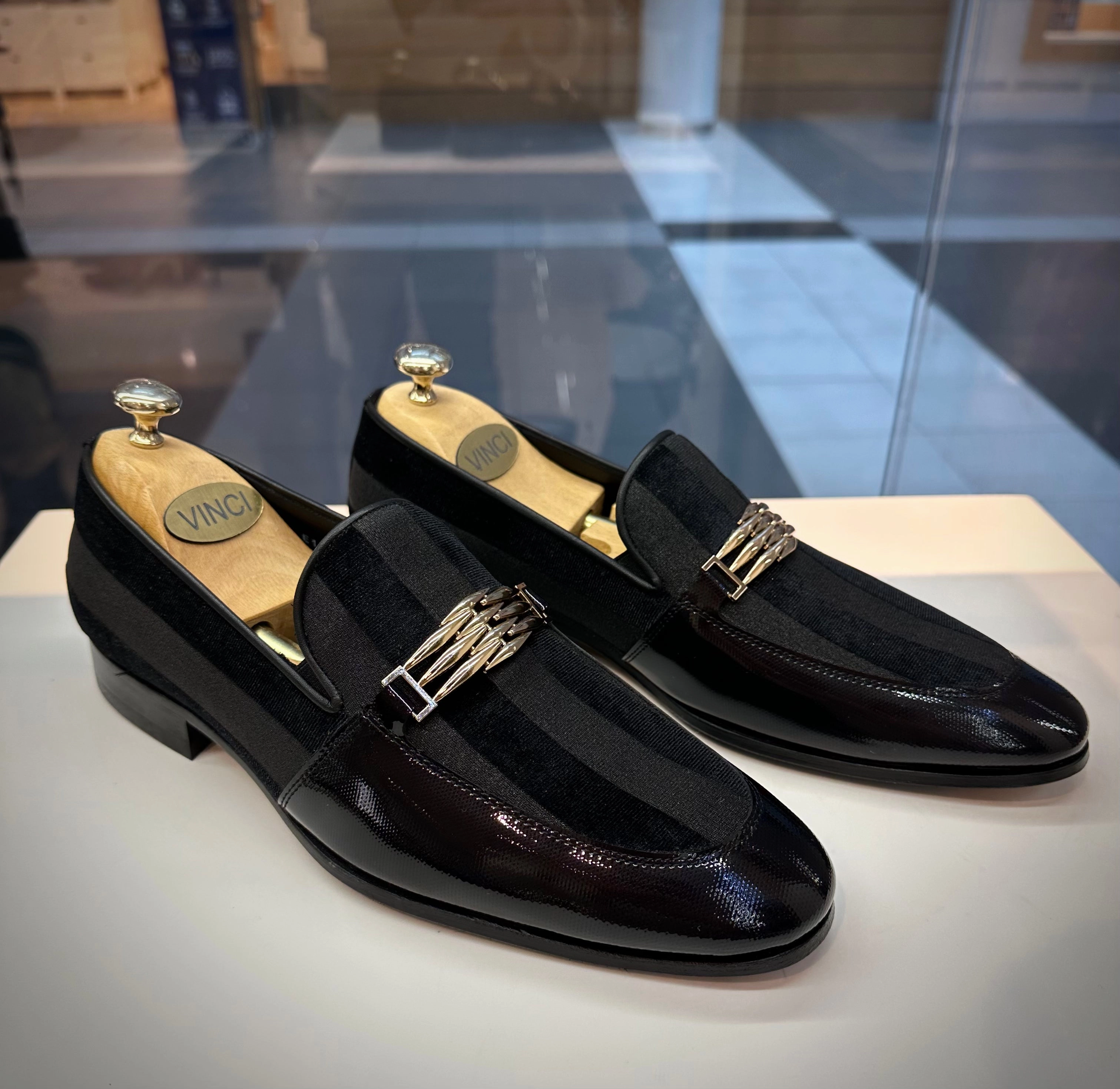 Amazon Dress Shoes Low Heel The Pontalto Leather Men Shoe Black Bit Loafer