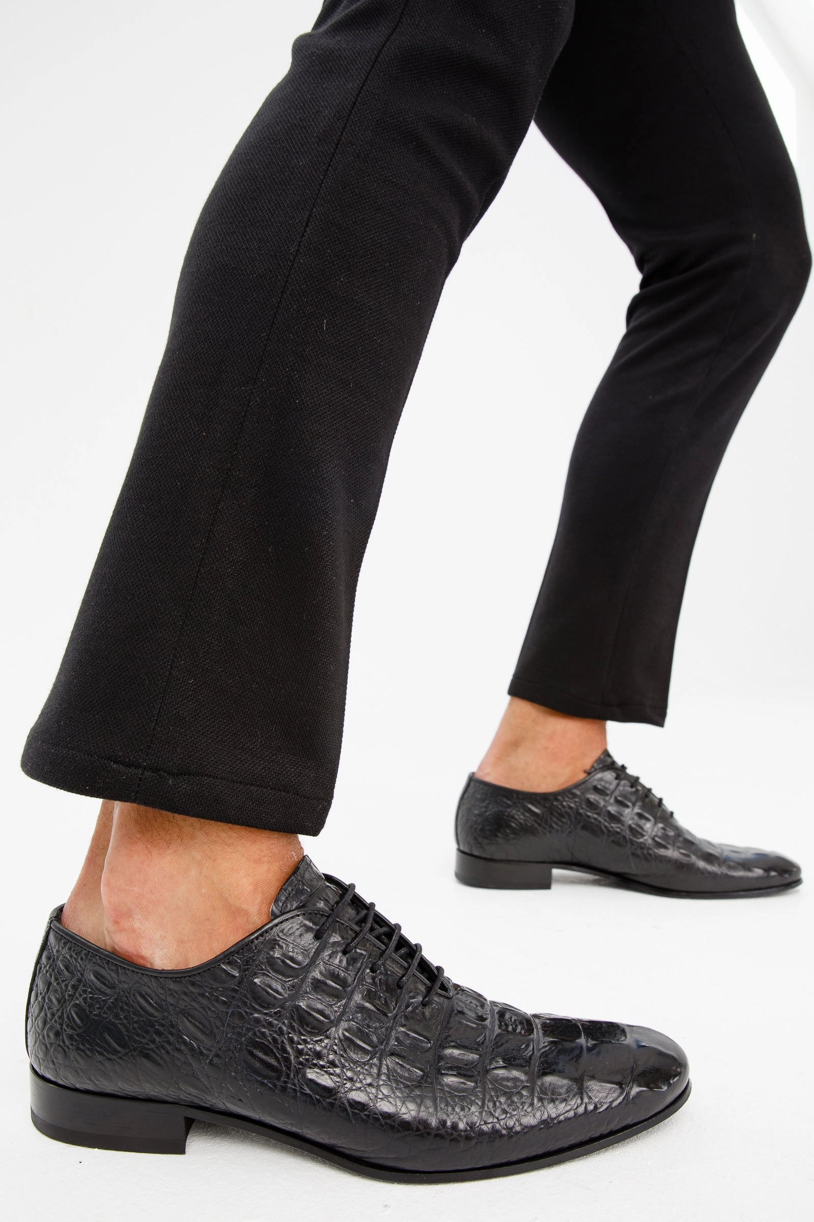 Comfortable Shoes To Wear With Summer Dresses The Randor Black Crocodile Leather Oxford Men Shoe