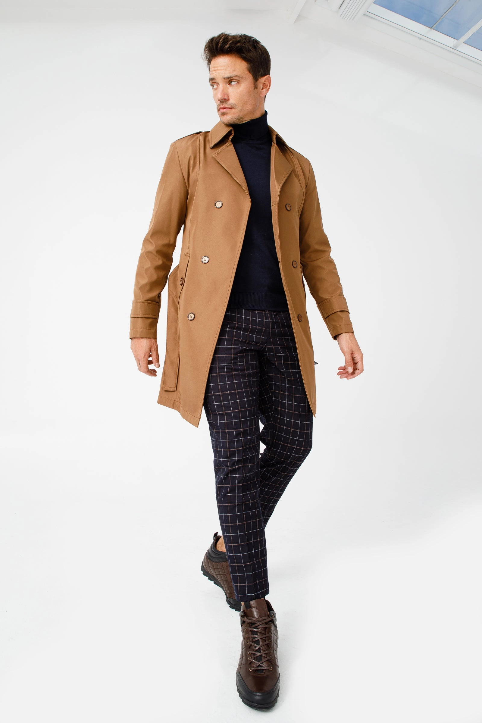 The Riga Brown Leather Casual Lace-Up Men Boots Final Sale! Business Casual Boots