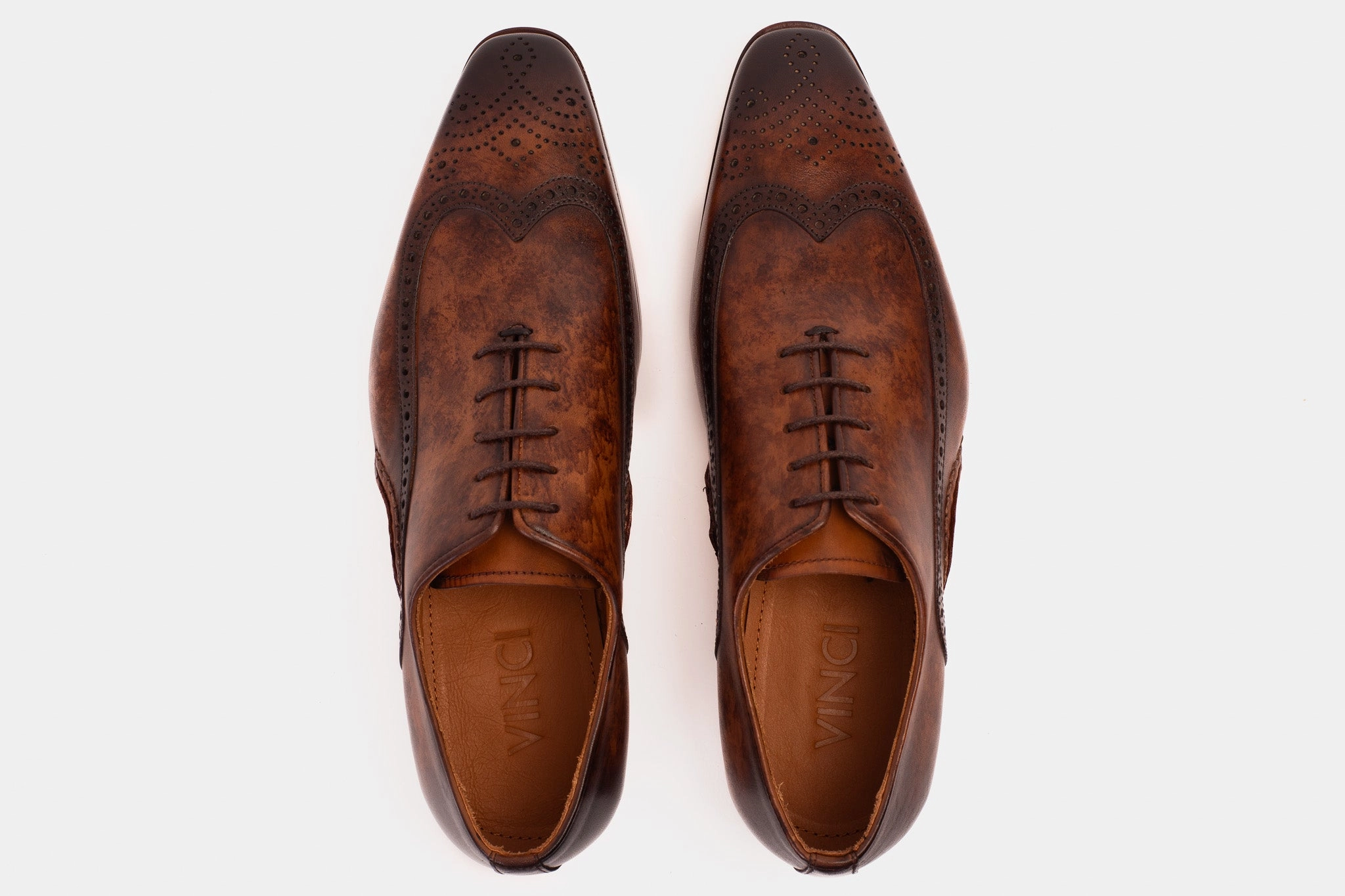 The Royal Hand Craft Brown Wingtip Oxford Men Shoe Dress Shoes That Are Like Sneakers