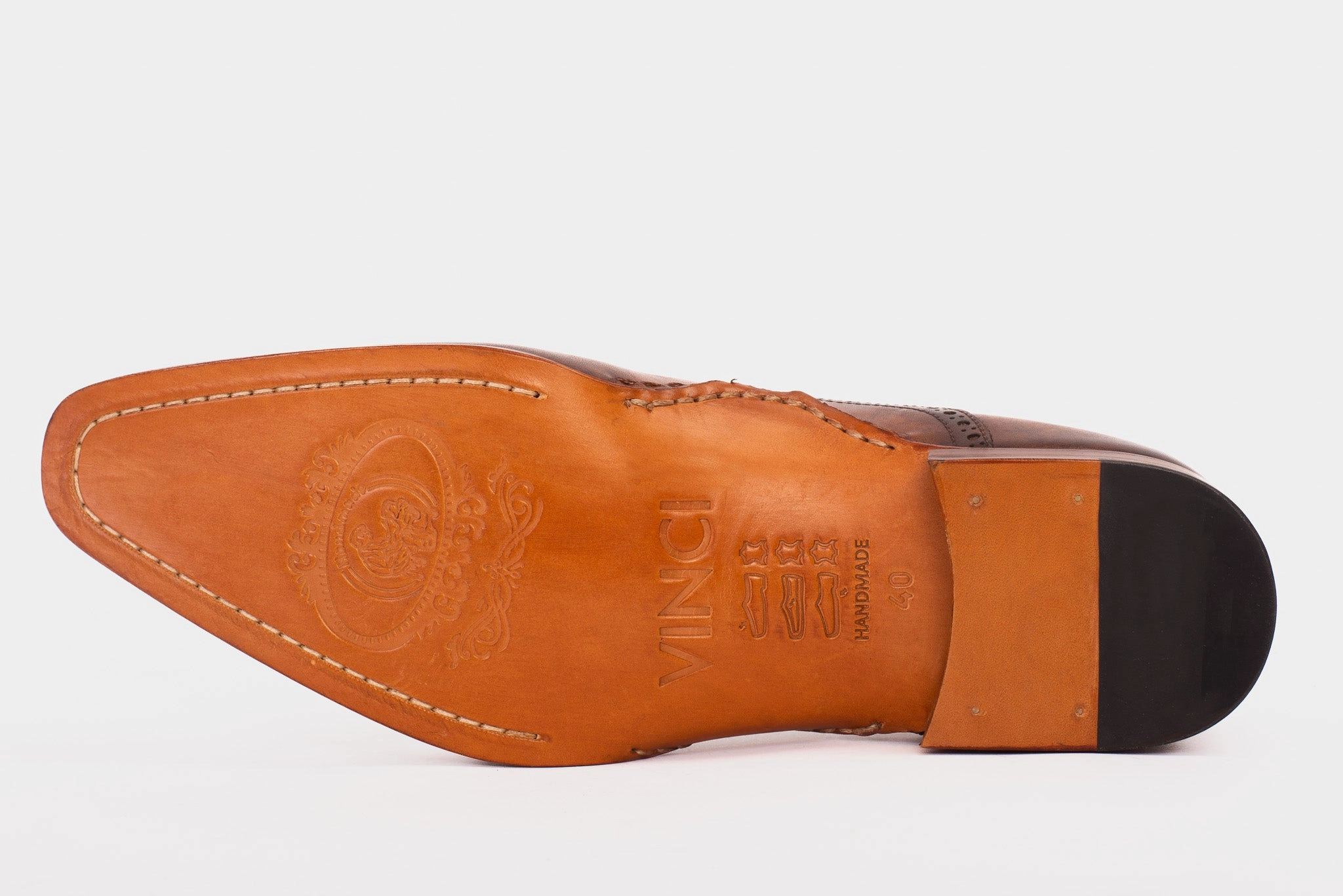 Bedazzled Dress Shoes The Royal Hand Craft Brown Wingtip Oxford Men Shoe