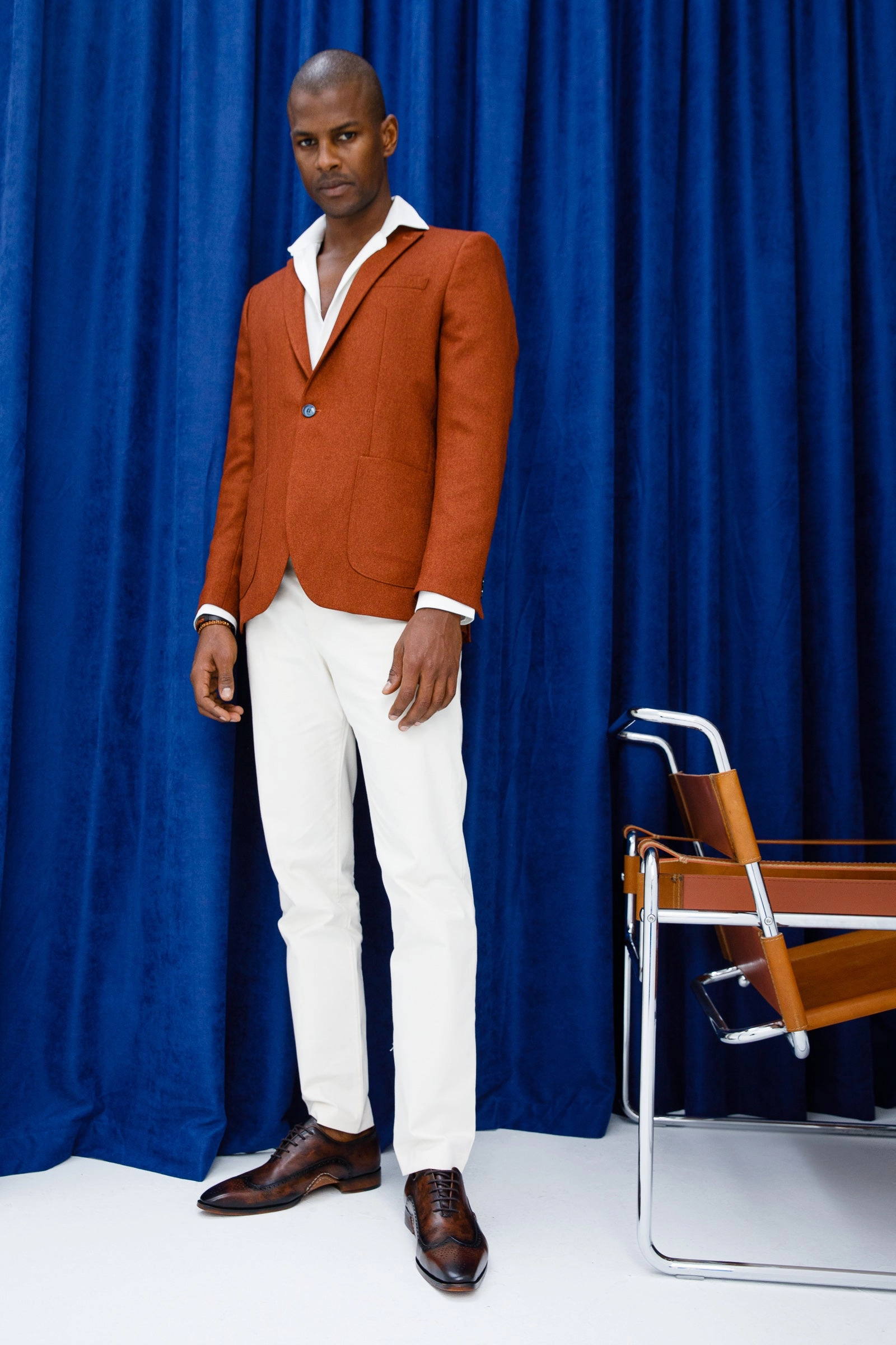 Wide Foot Dress Shoes The Royal Hand Craft Brown Wingtip Oxford Men Shoe