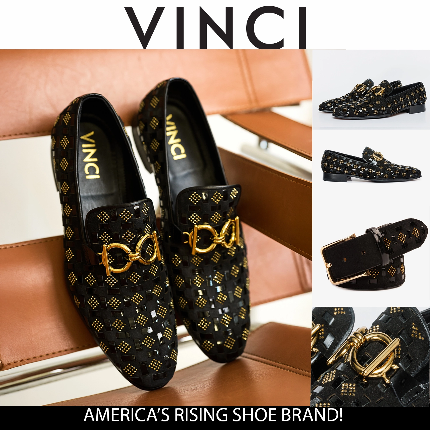 The Vicino Men Shoe Black Bit Dress Loafer Stores For Dress Shoes