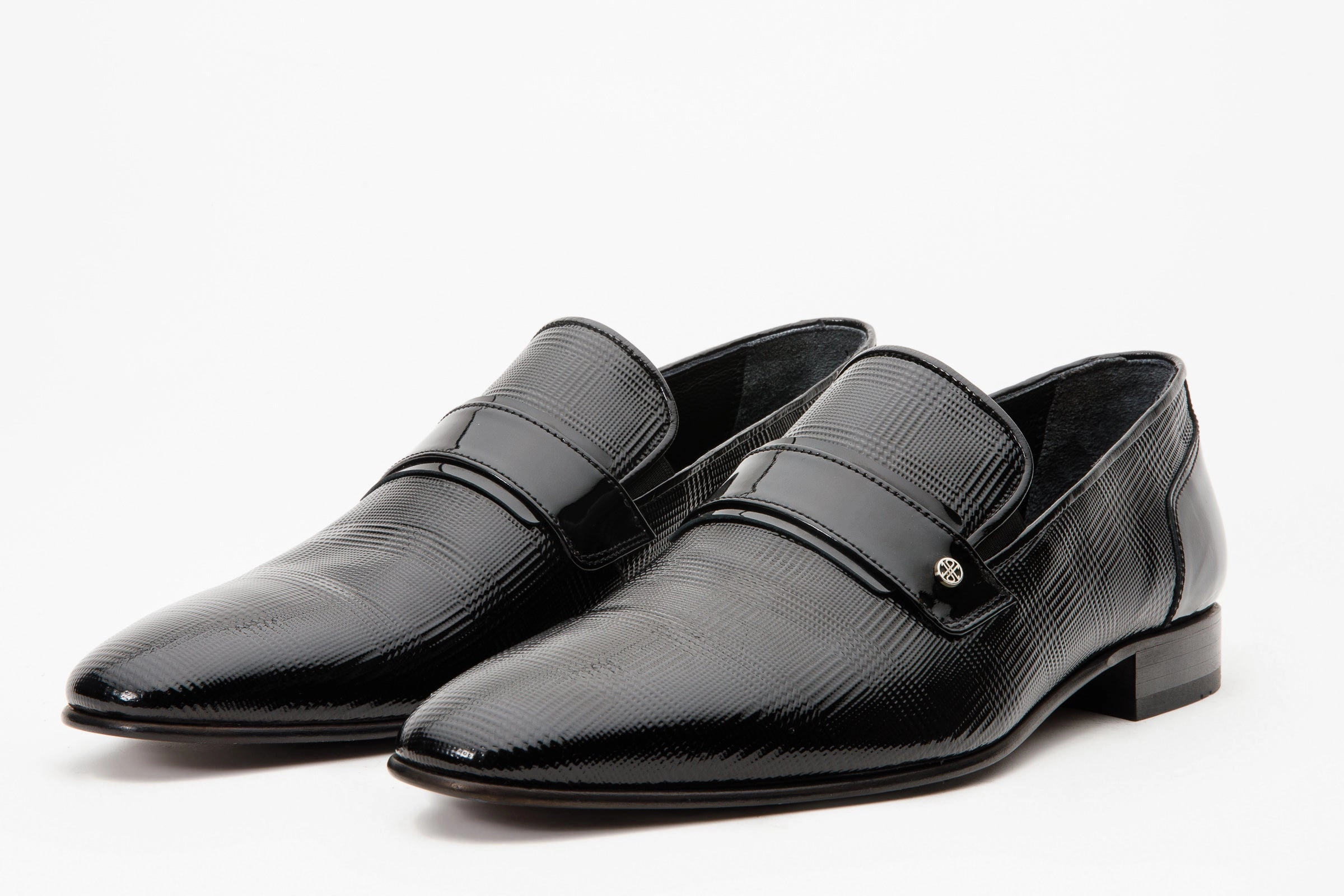 The Warsaw Men Shoe Black Leather Bit Loafer Dress Shoes Oxfords