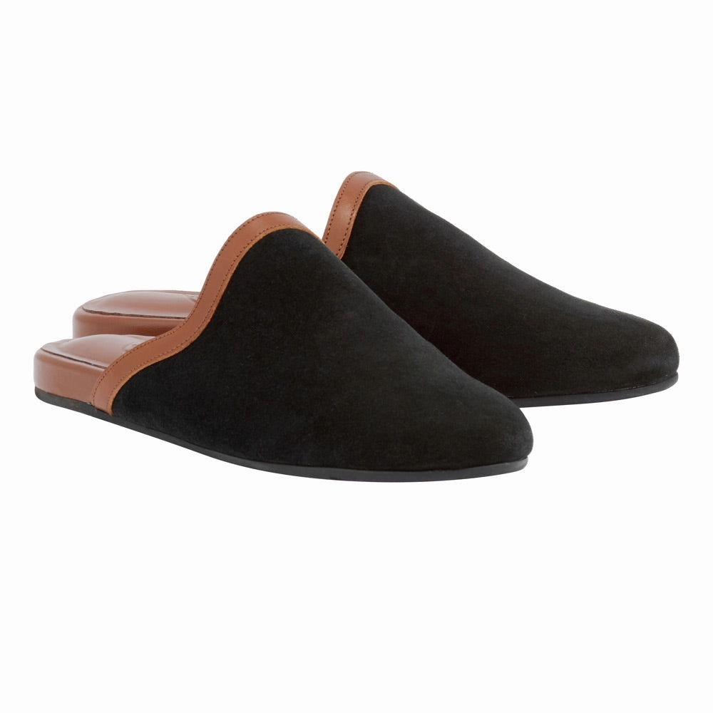 Patricia Green Slippers Thelma Black/Cotto