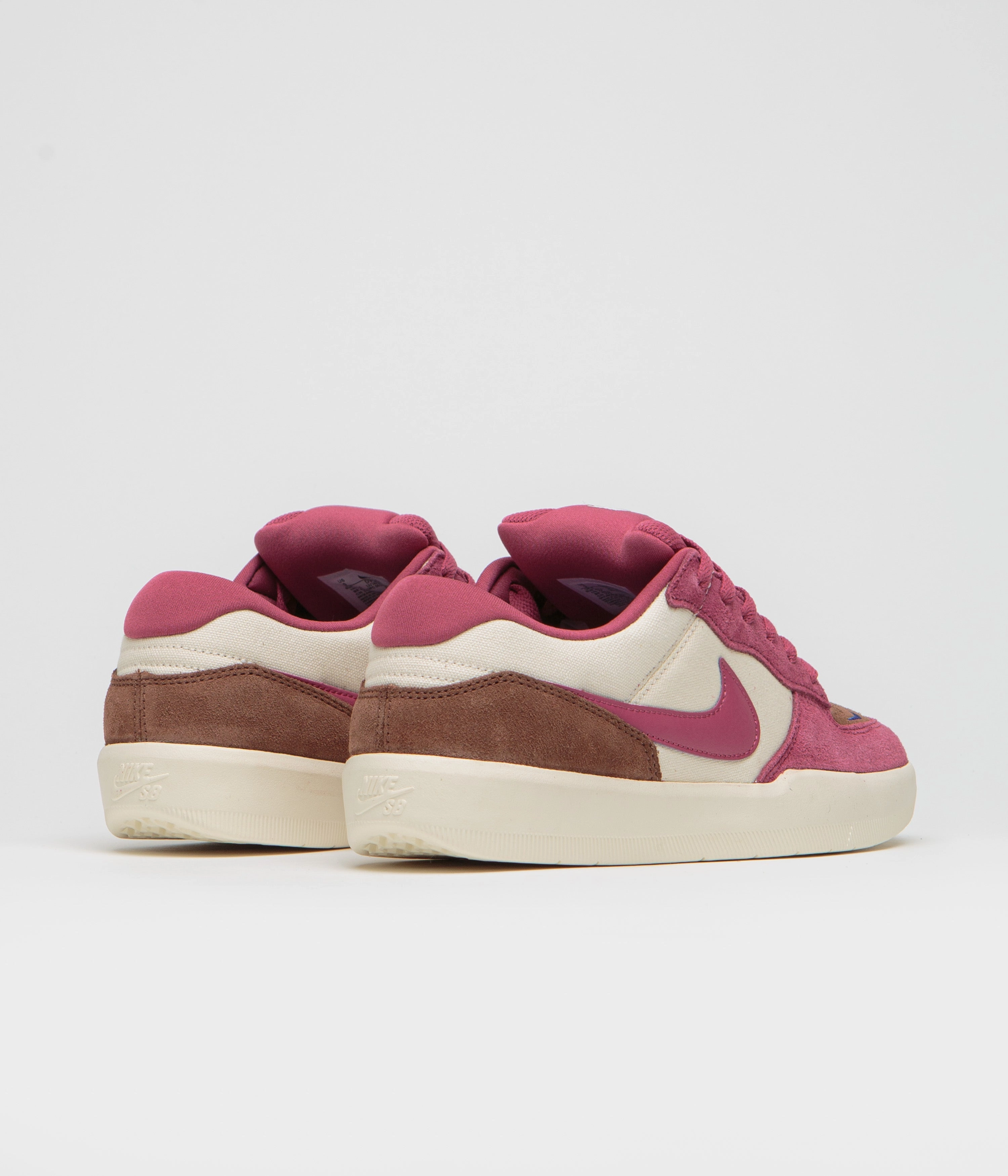 Nike Shoes Stores Nike SB Force 58 Shoes - Pale Ivory / Sweet Beet - Fauna Brown